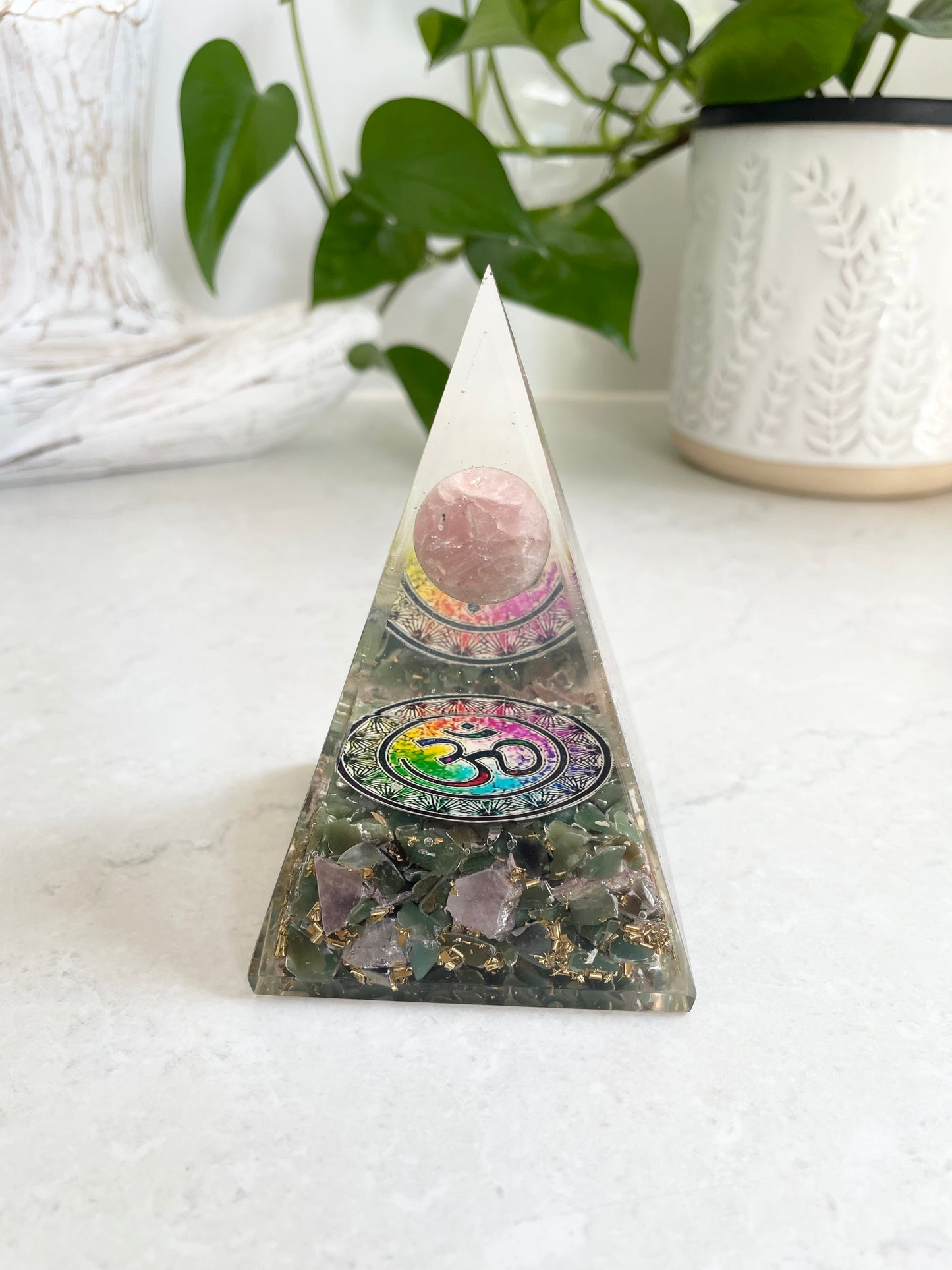 Orgone Pyramid ~ Green Aventurine