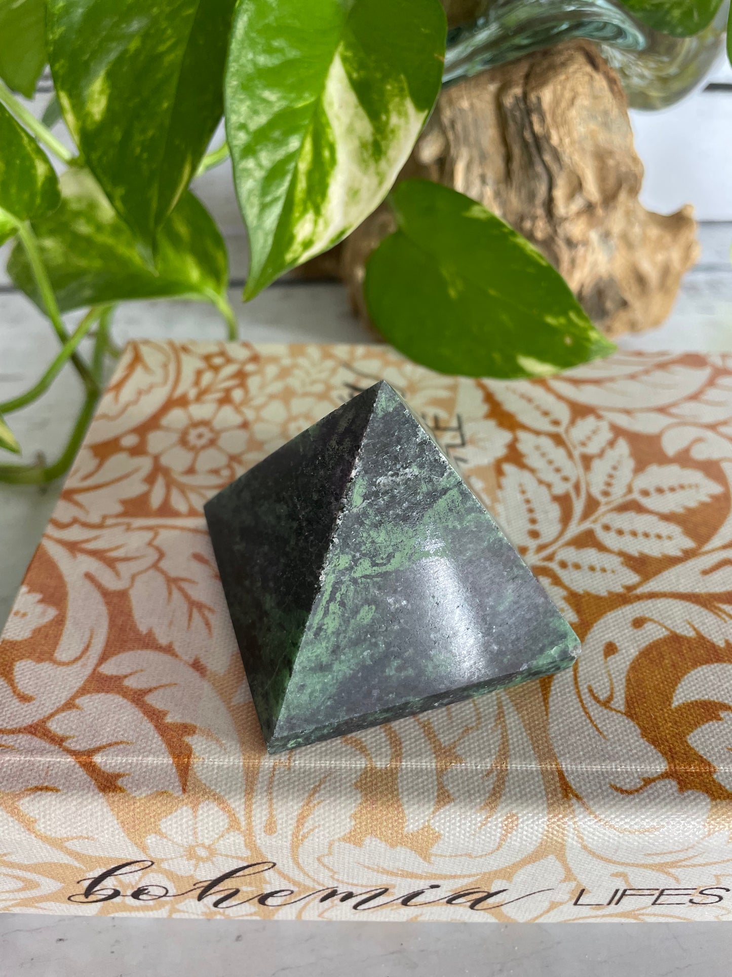 Ruby Zoisite Pyramid