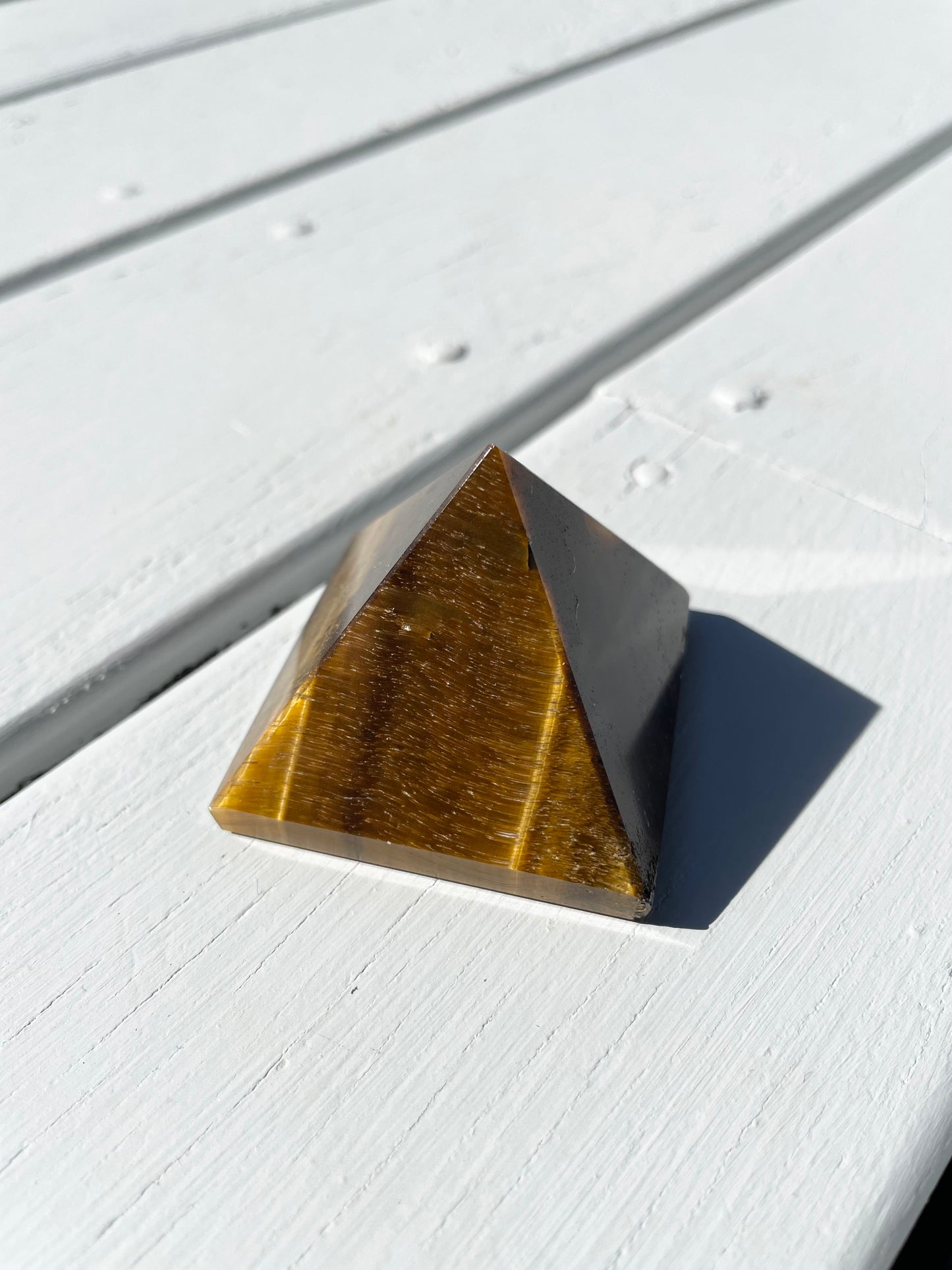 Tigers Eye Pyramid