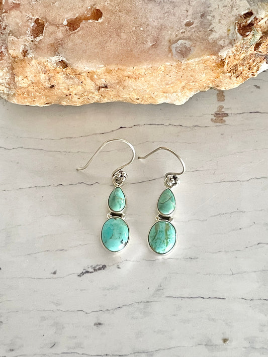 Kingman Blue Turquoise Dangles