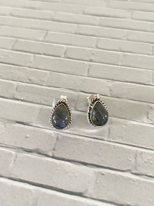 Labradorite Studs
