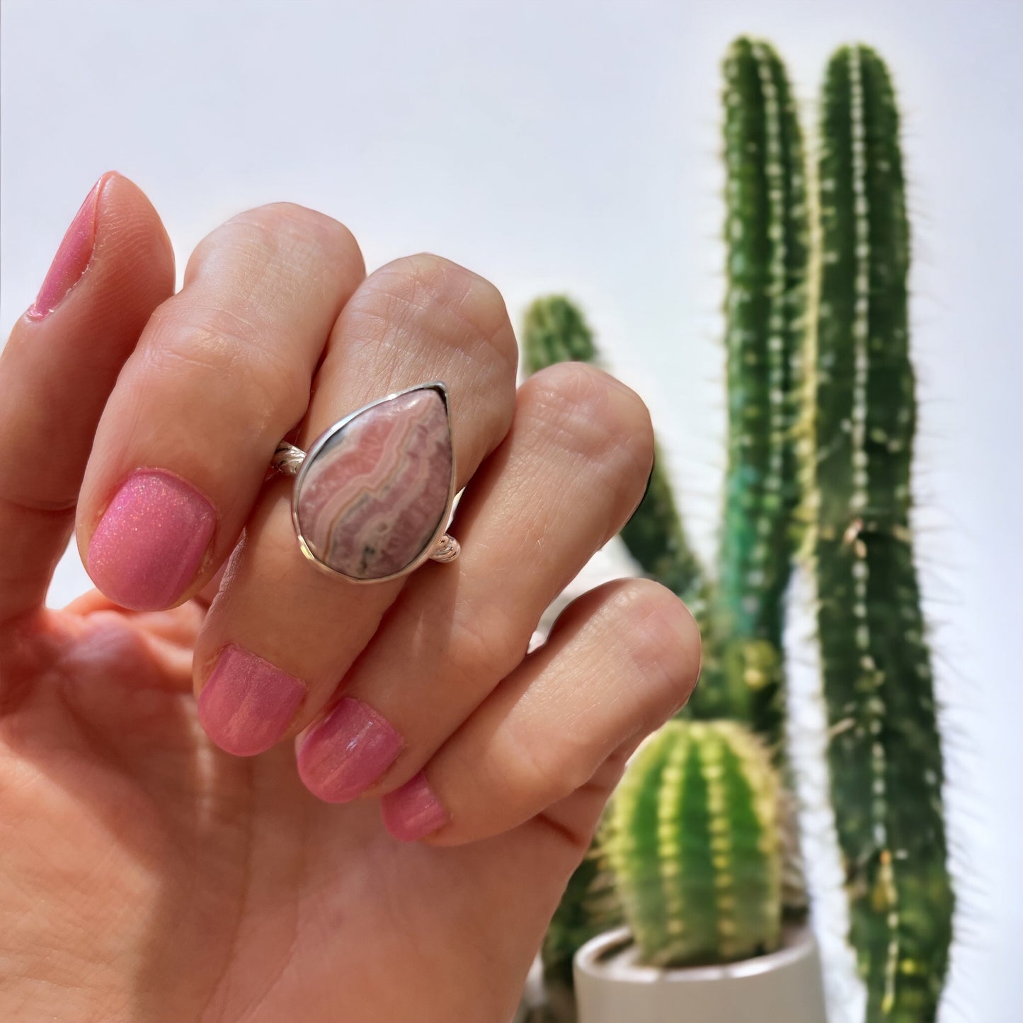 SweetGrass Studio ~ Rhodochrosite Ring