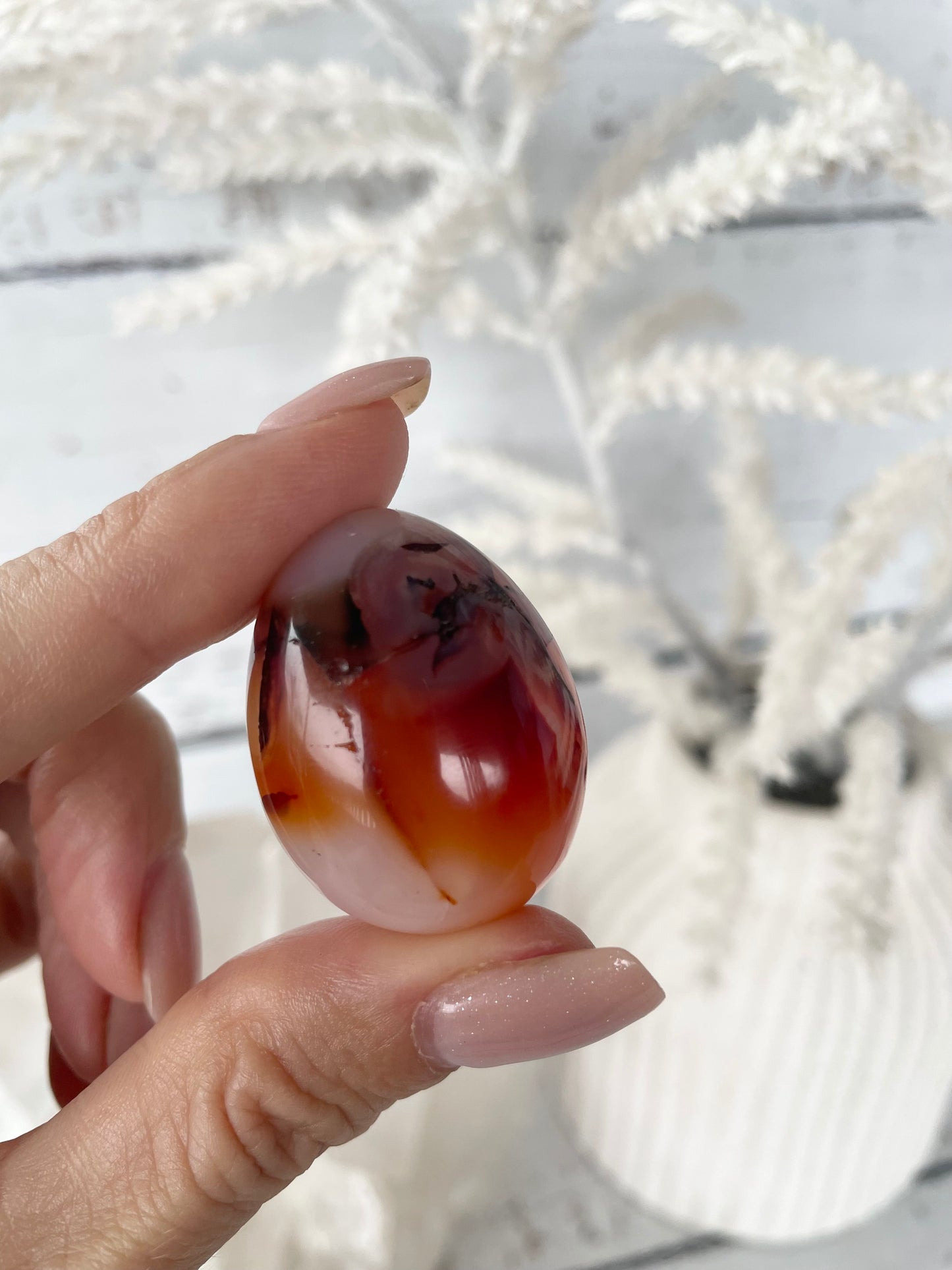 Carnelian Egg with holder