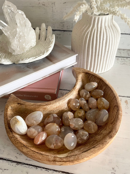 Flower Agate Tumble Stones