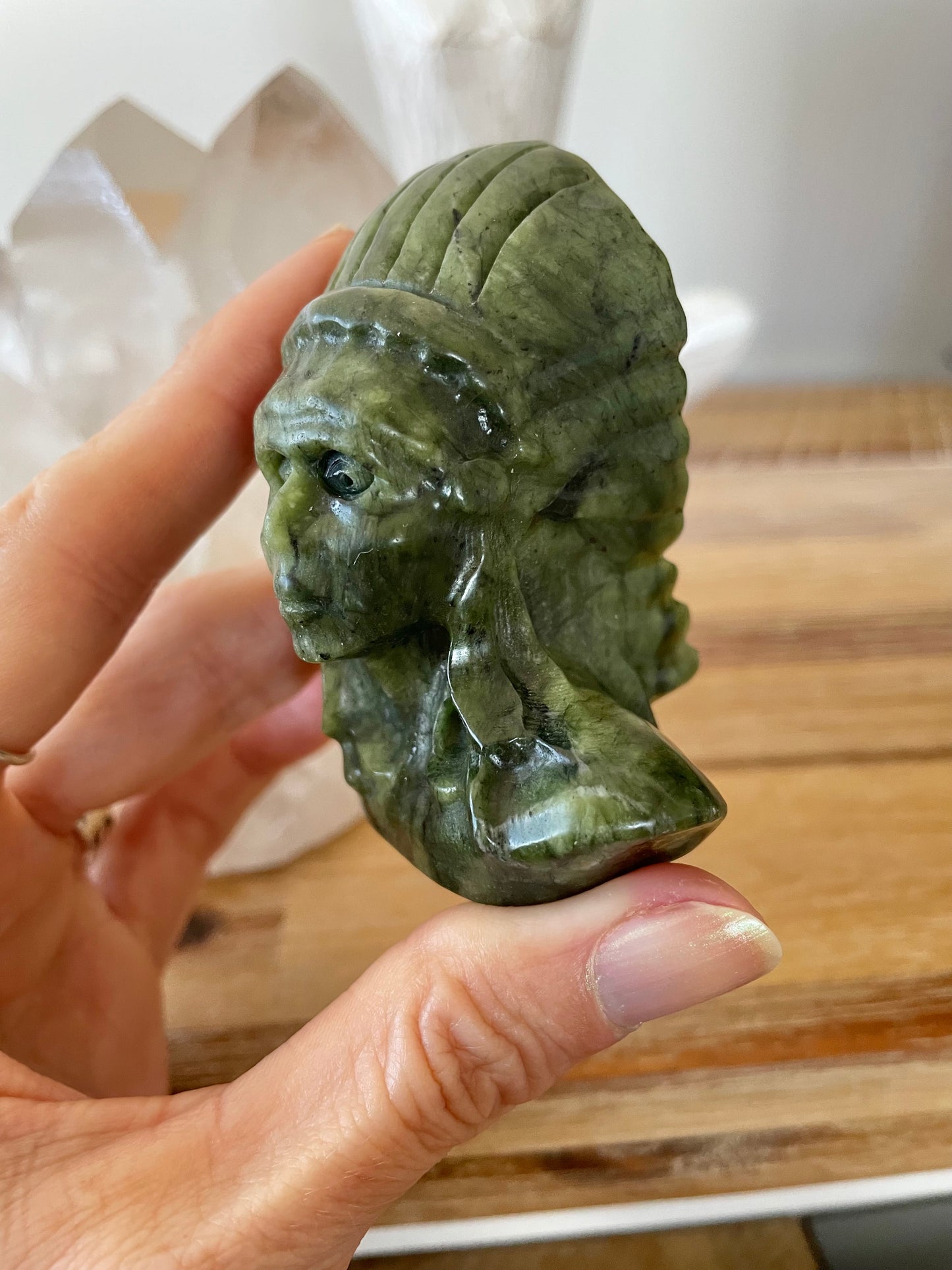 Jade Native American Chief ~ 6