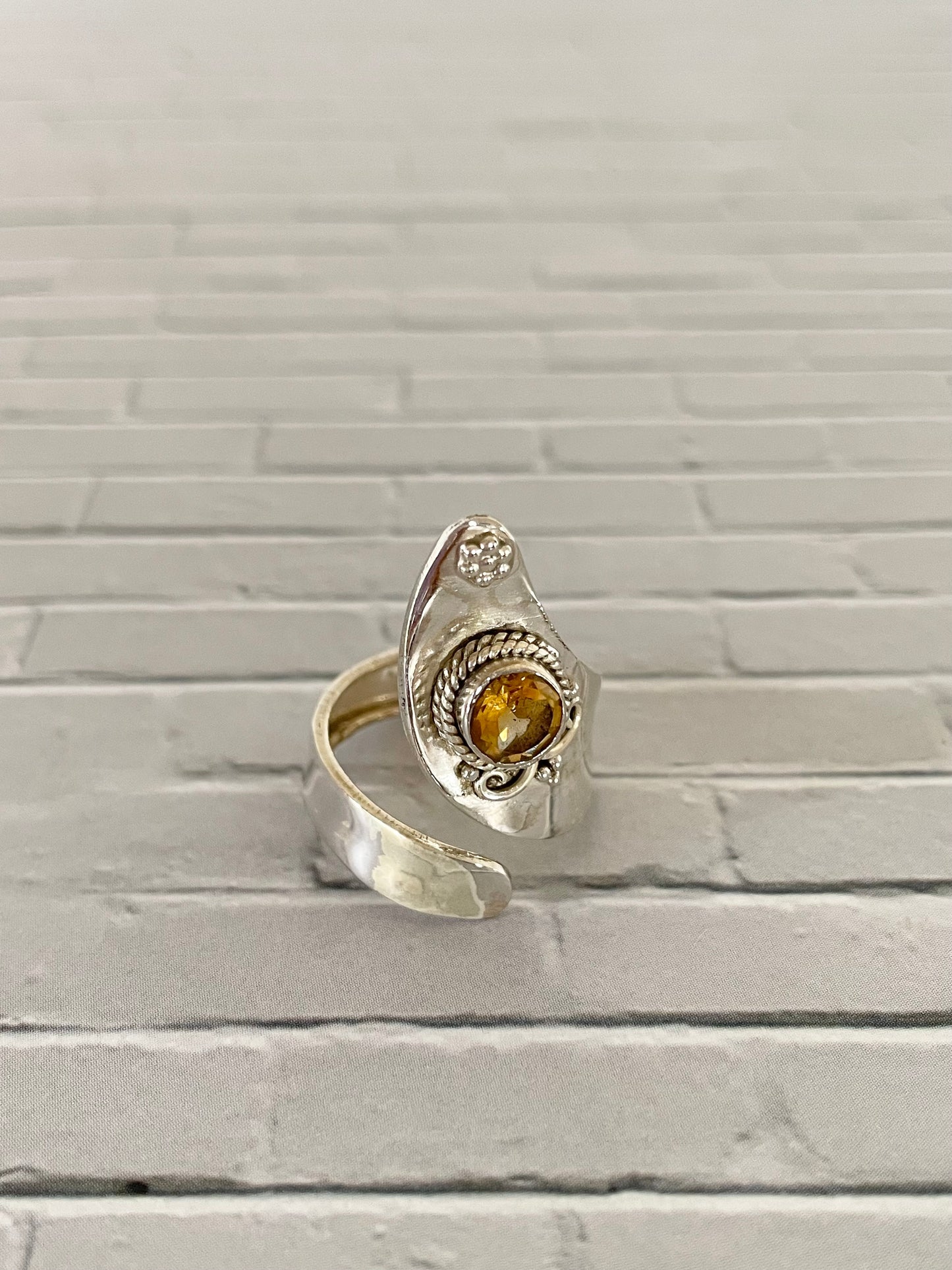 Citrine Ring - adjustable 6-10