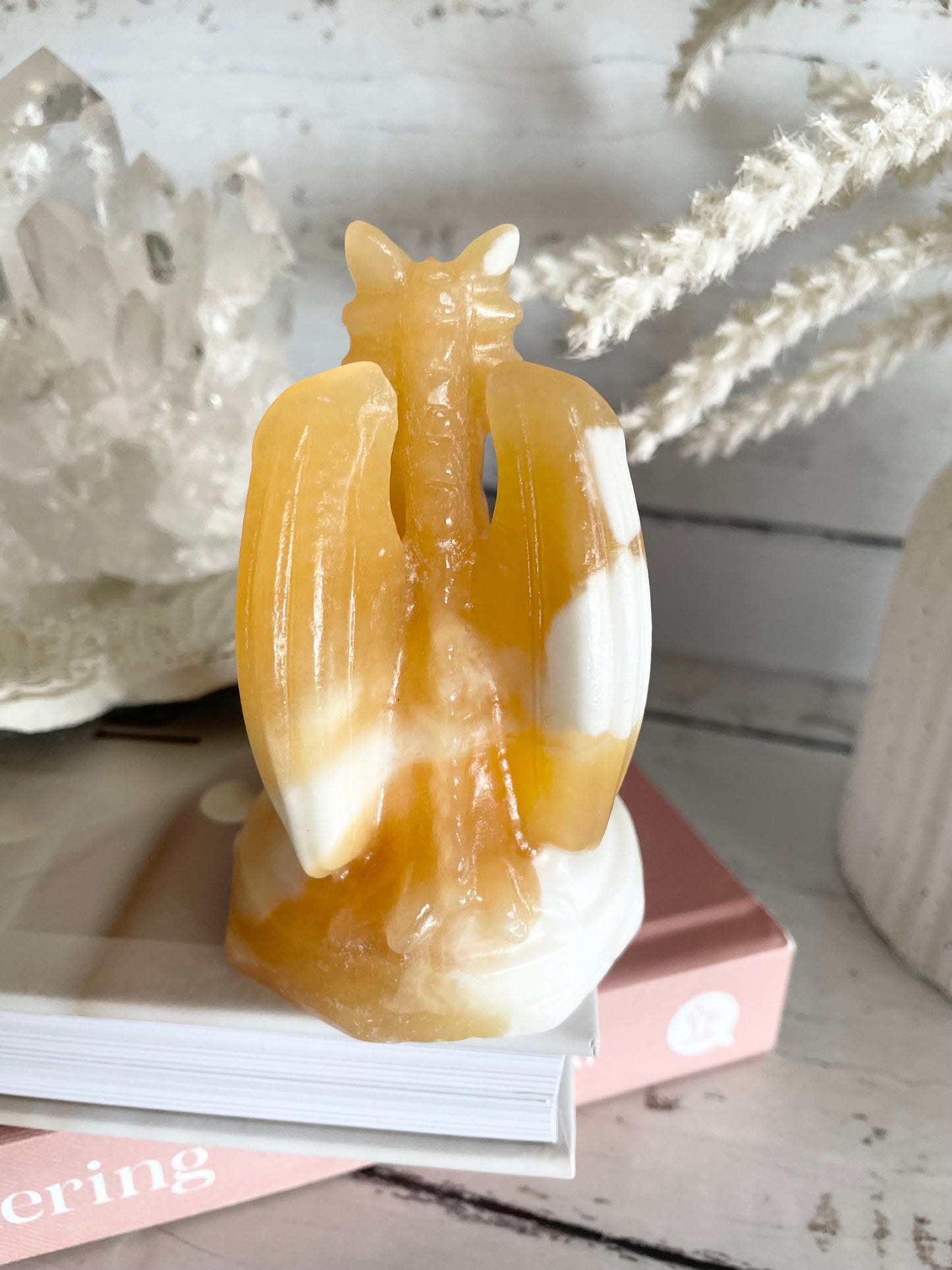 Orange Calcite Dragon