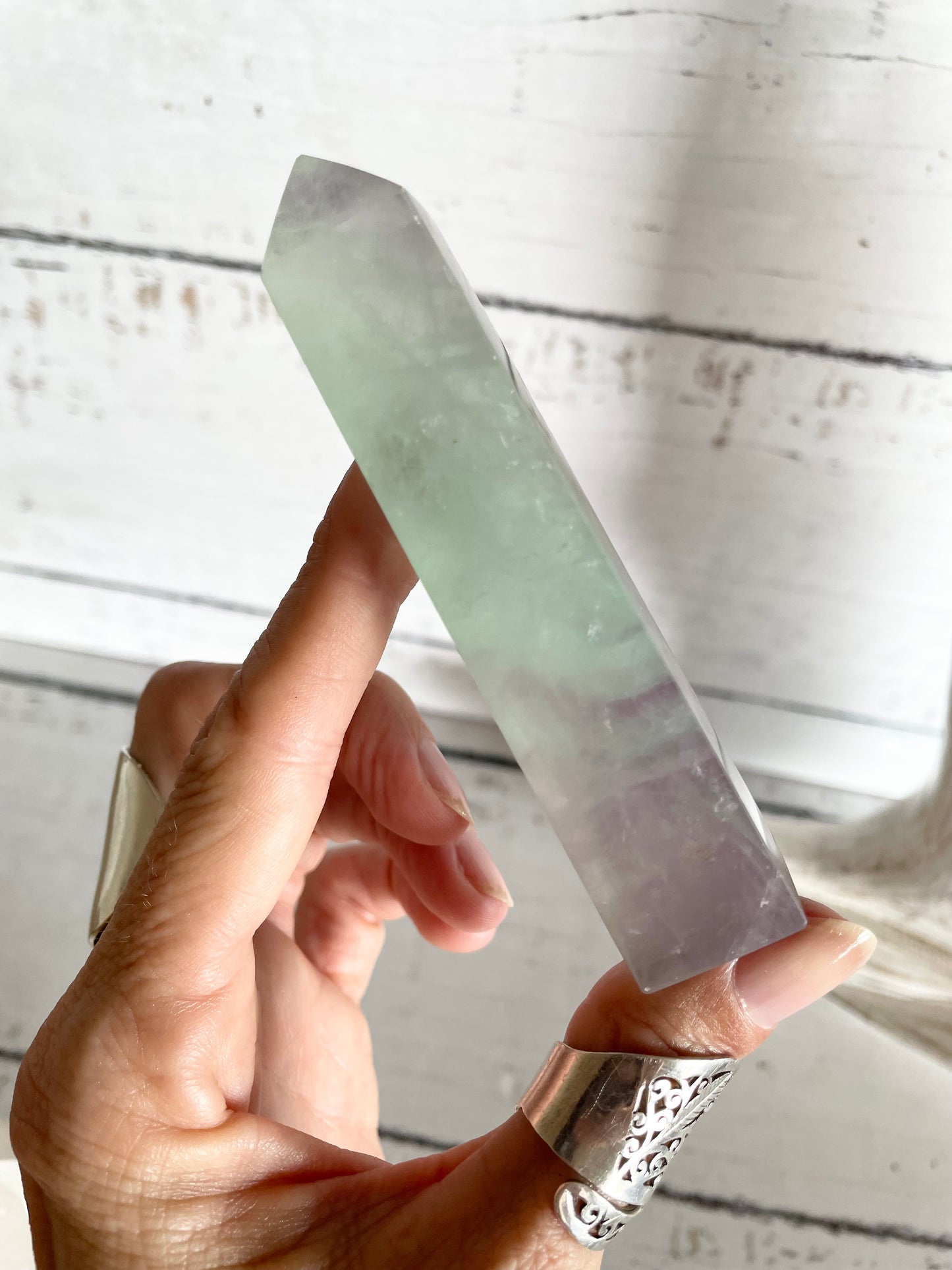 Rainbow Fluorite Obelisk