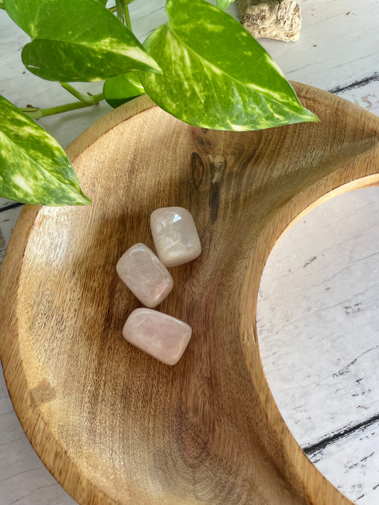 Rose Quartz Aura Tumble Stones