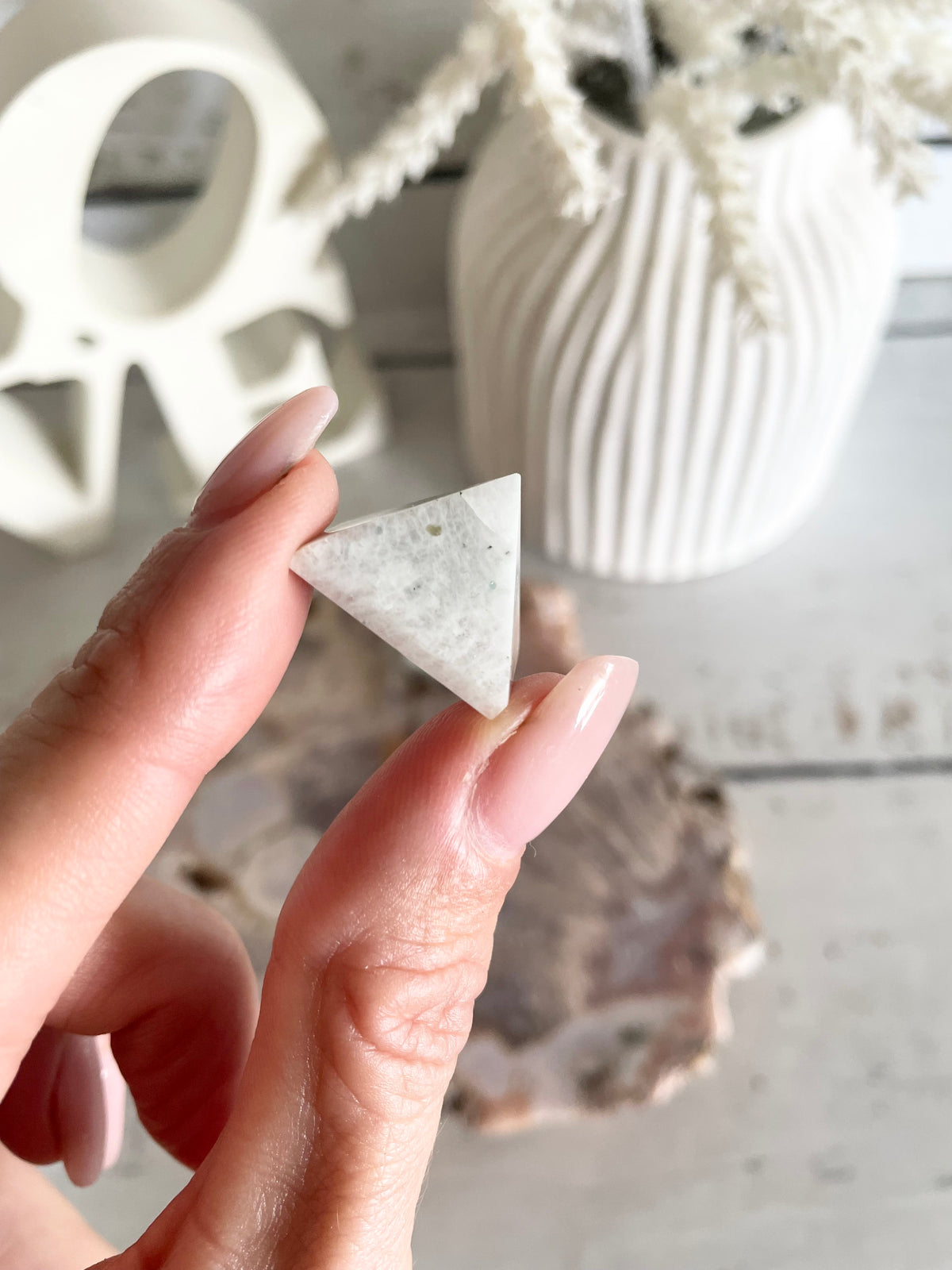 Intuitively Chosen ~ Rainbow Moonstone Pyramid
