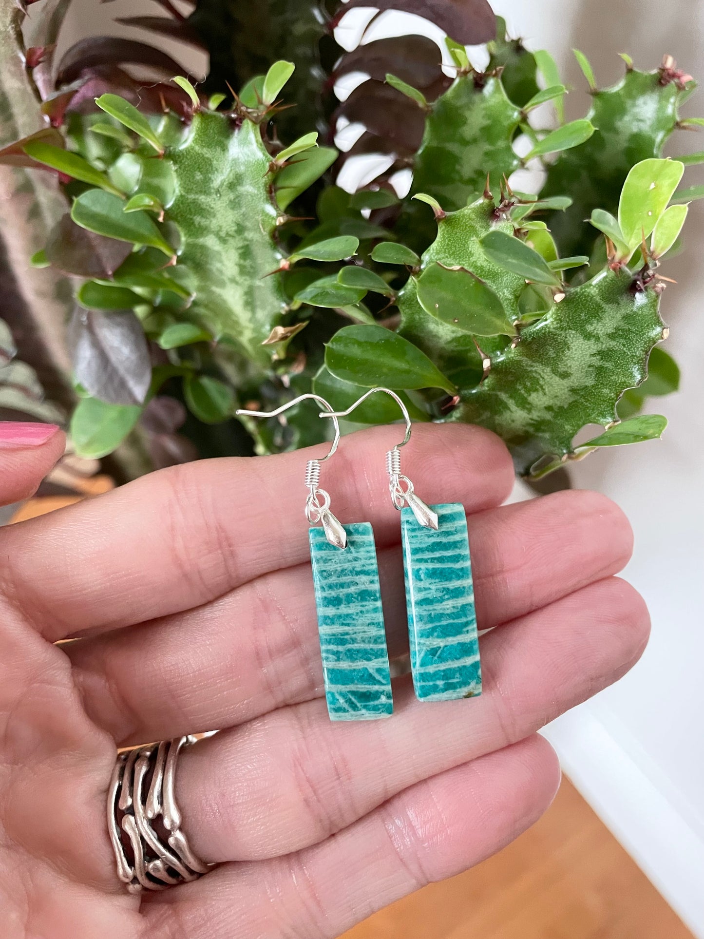 Sweetgrass Studio ~ Amazonite Dangles