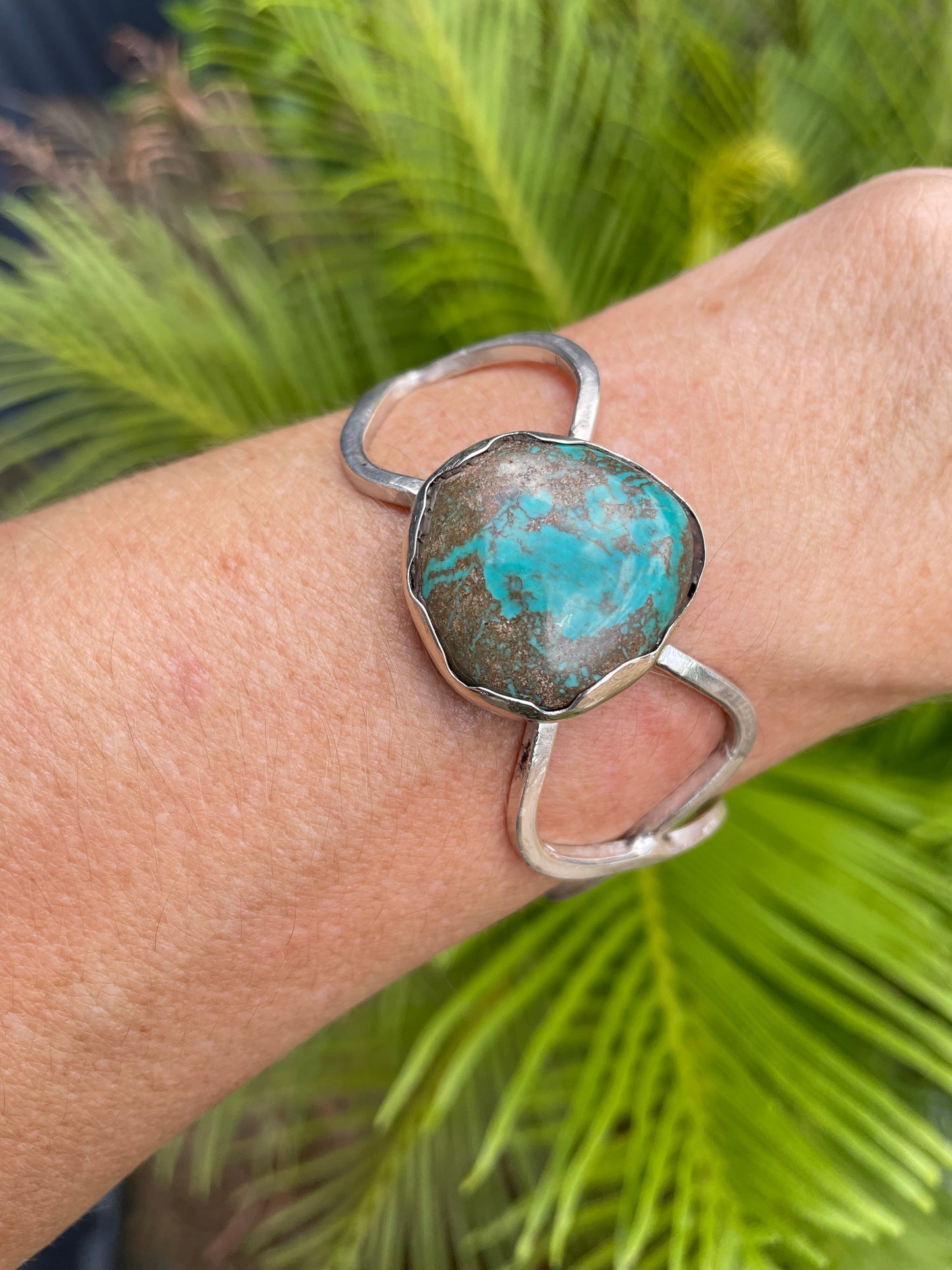 Sweetgrass Studio ~ Earth Green Hubei Turquoise Cuff