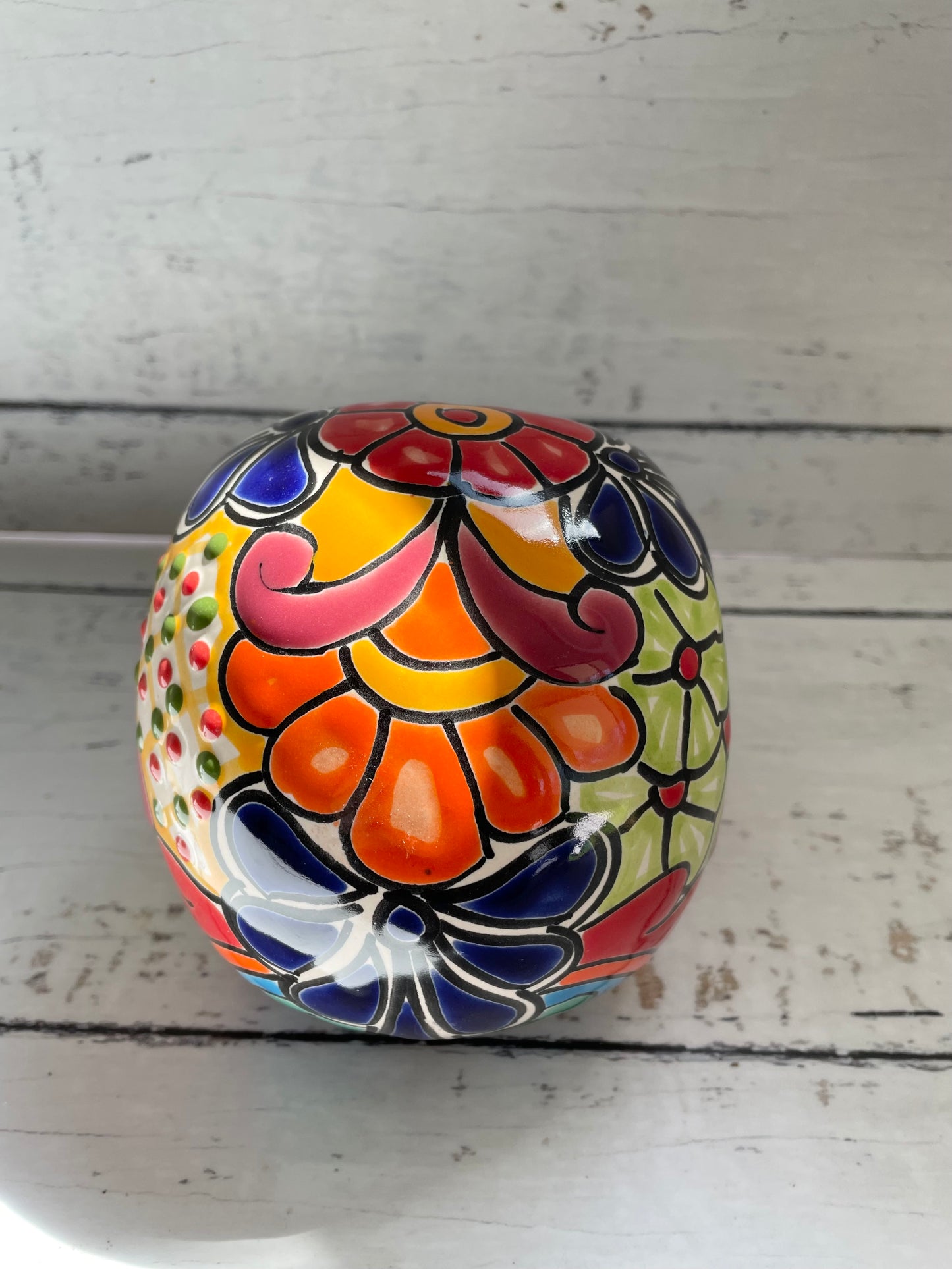 Mexican Folklore Talavera Skull