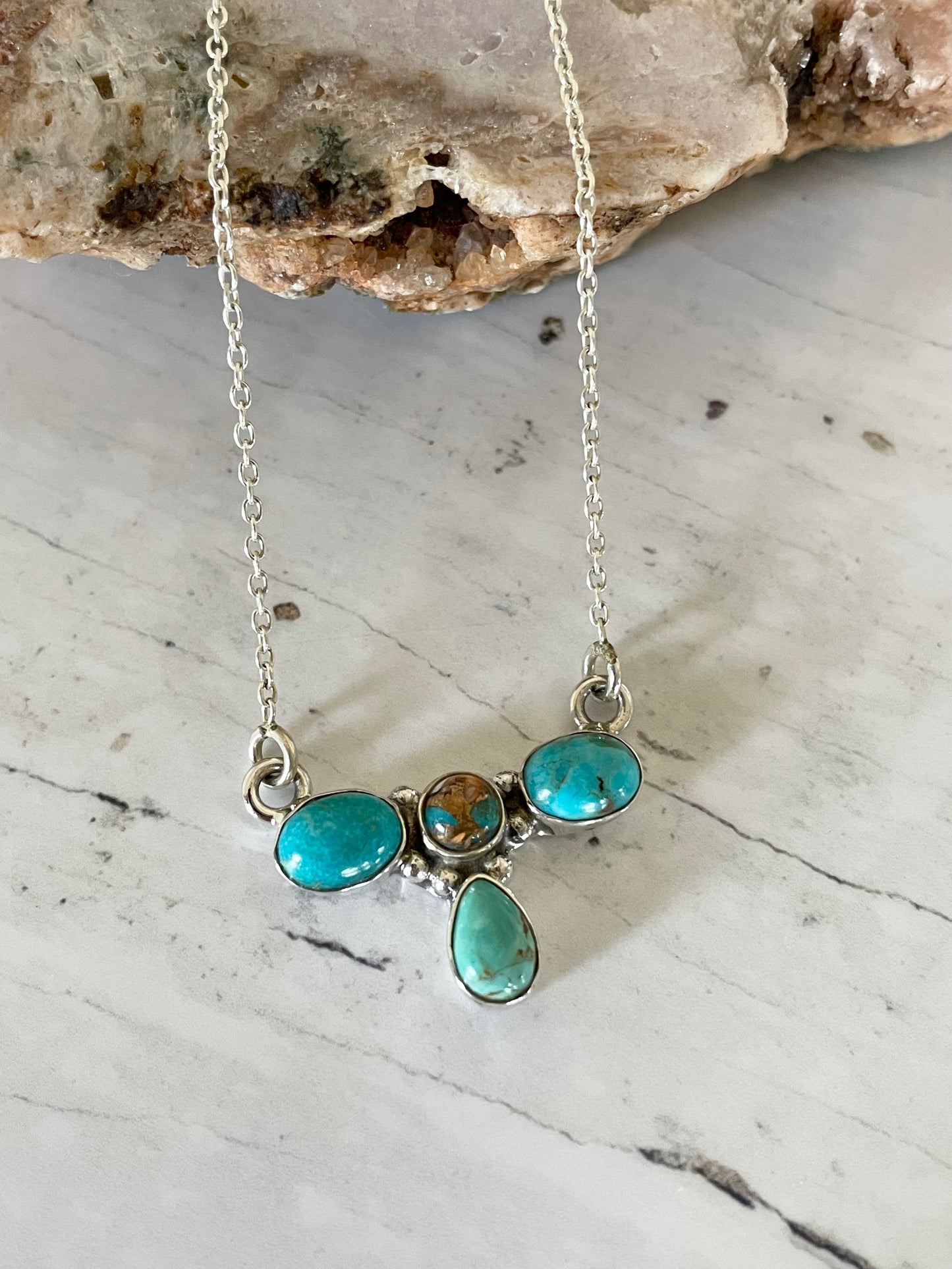 Spiny Oyster/Kingman Turquoise Necklace