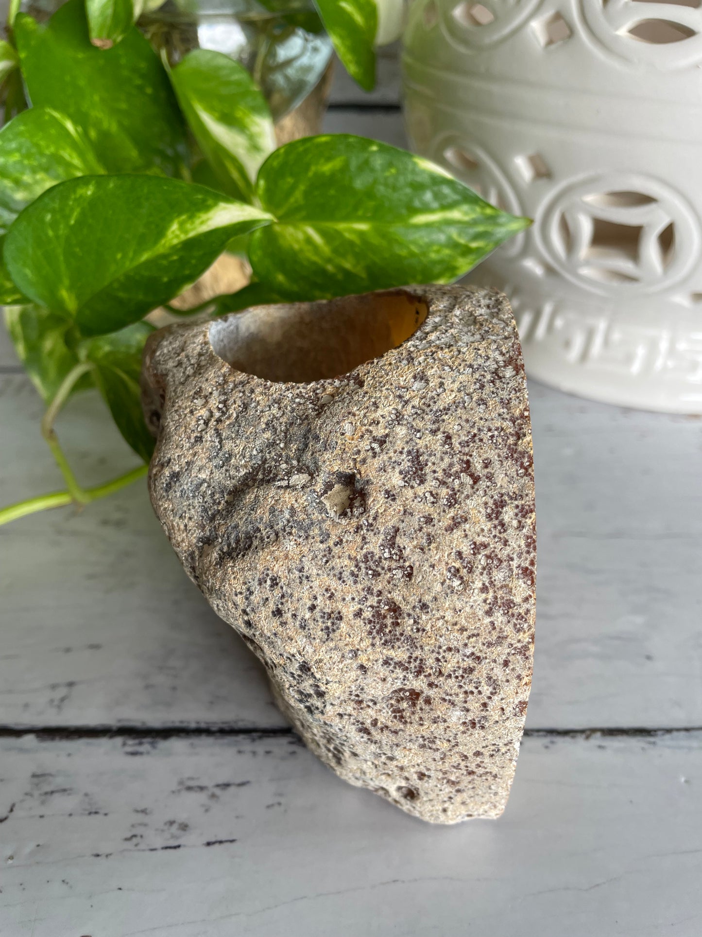 Agate Geode Candle Holder