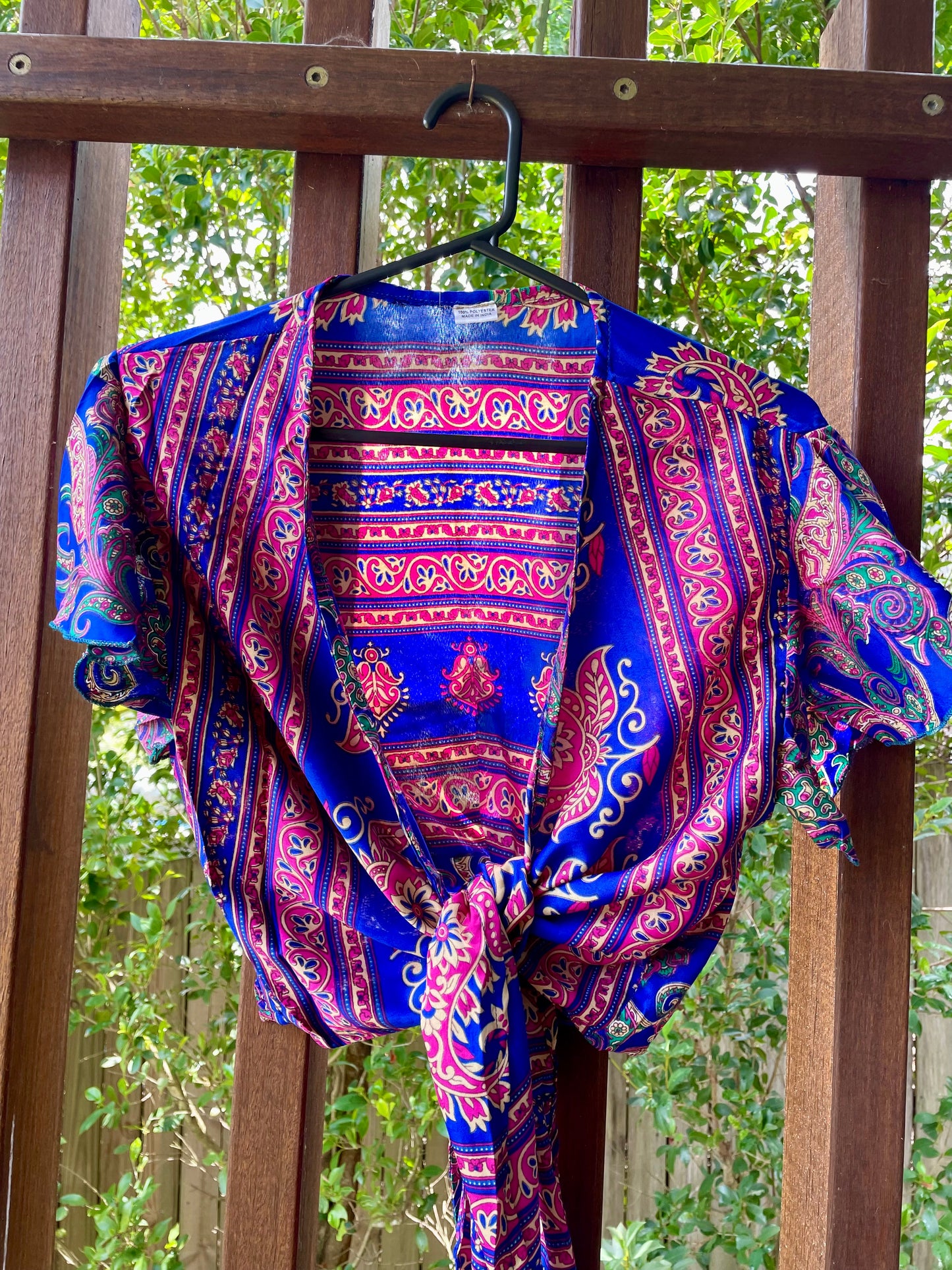 Upcycled Sari Top