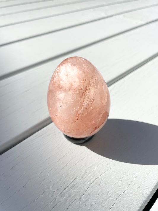 Fire Quartz Egg with holder