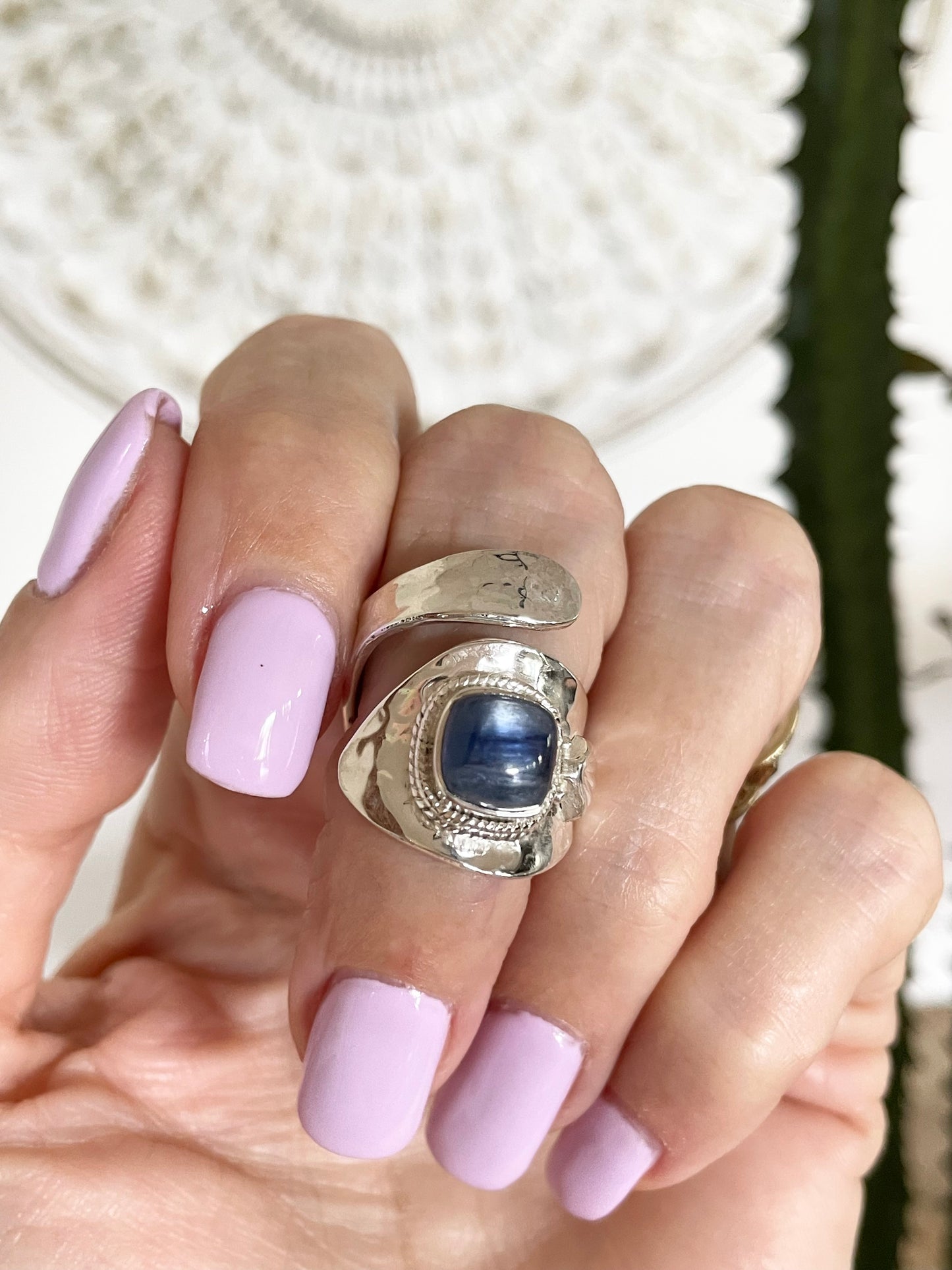 Kyanite Ring - adjustable size 6-10