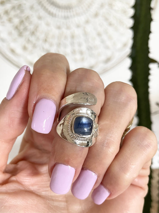 Kyanite Ring - adjustable size 6-10