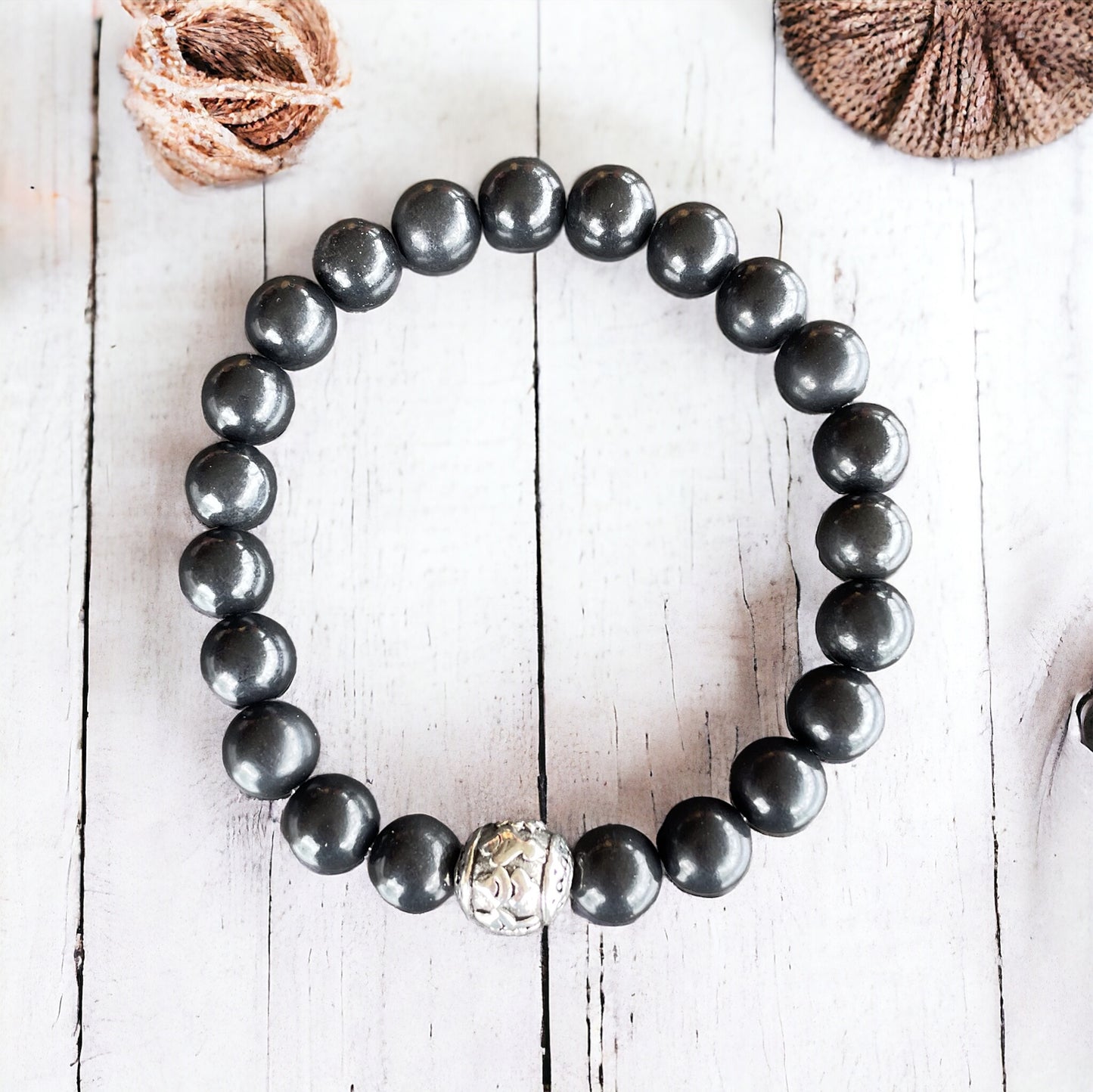 Shungite HEALTH & WELL-BEING Healing Bracelet ©️