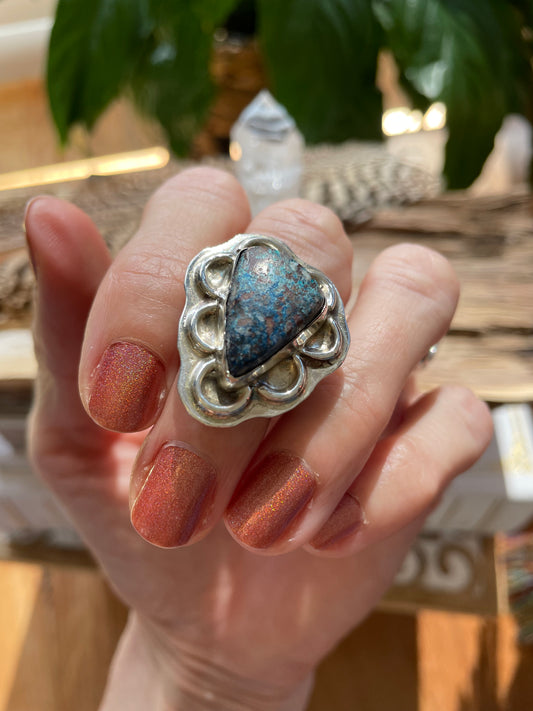 SweetGrass Studio ~ Azurite Ring