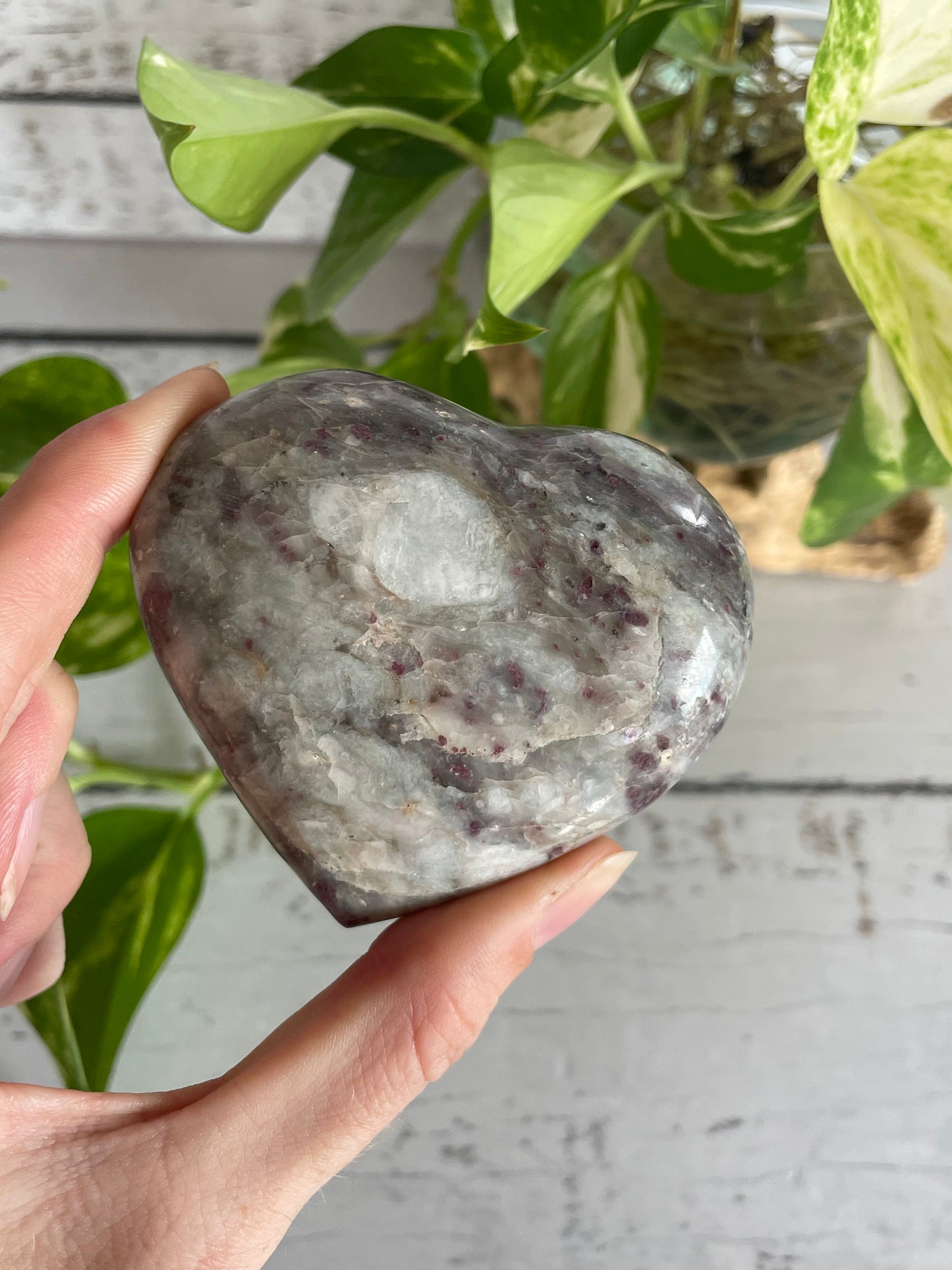 Rubellite Tourmaline Heart