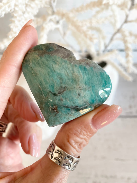 Amazonite Heart