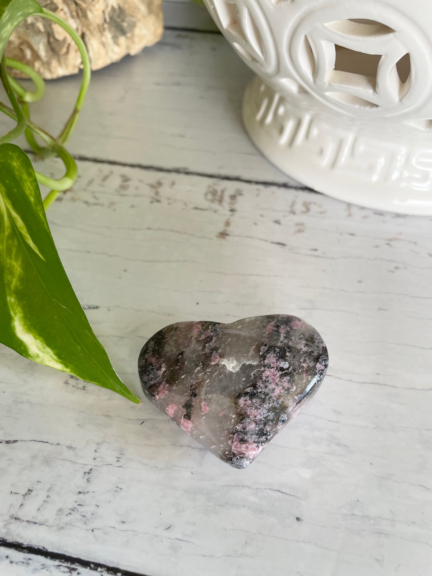 Rhodonite Heart