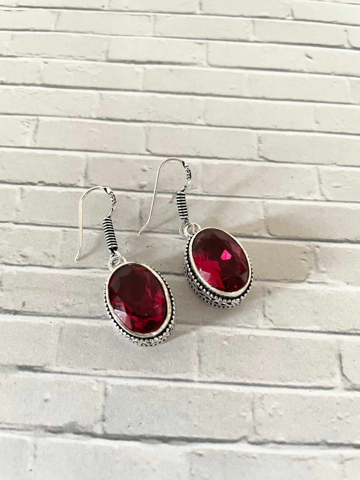 Pink tourmaline Dangles