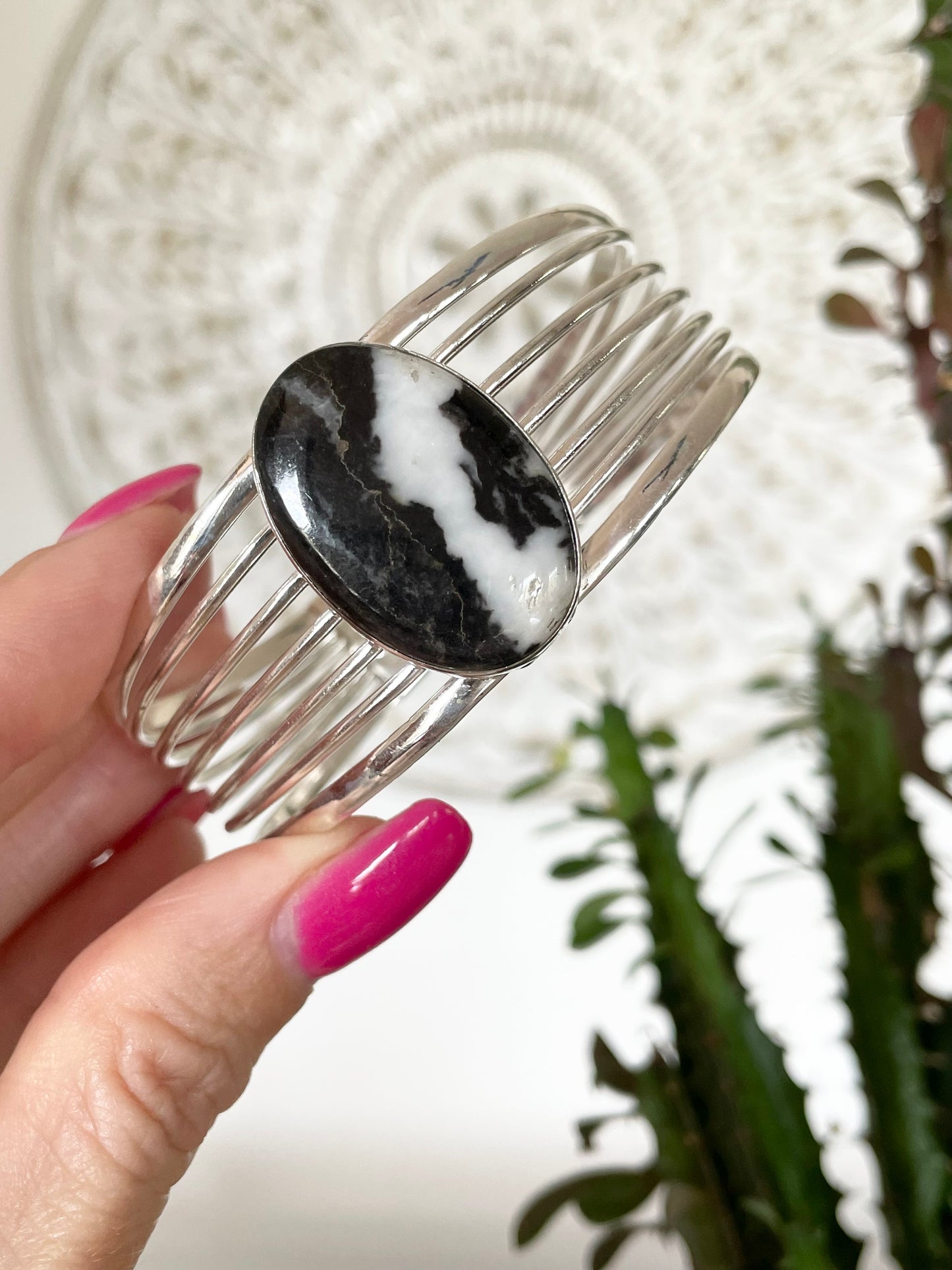 White Buffalo Turquoise Cuff ~ Adjustable