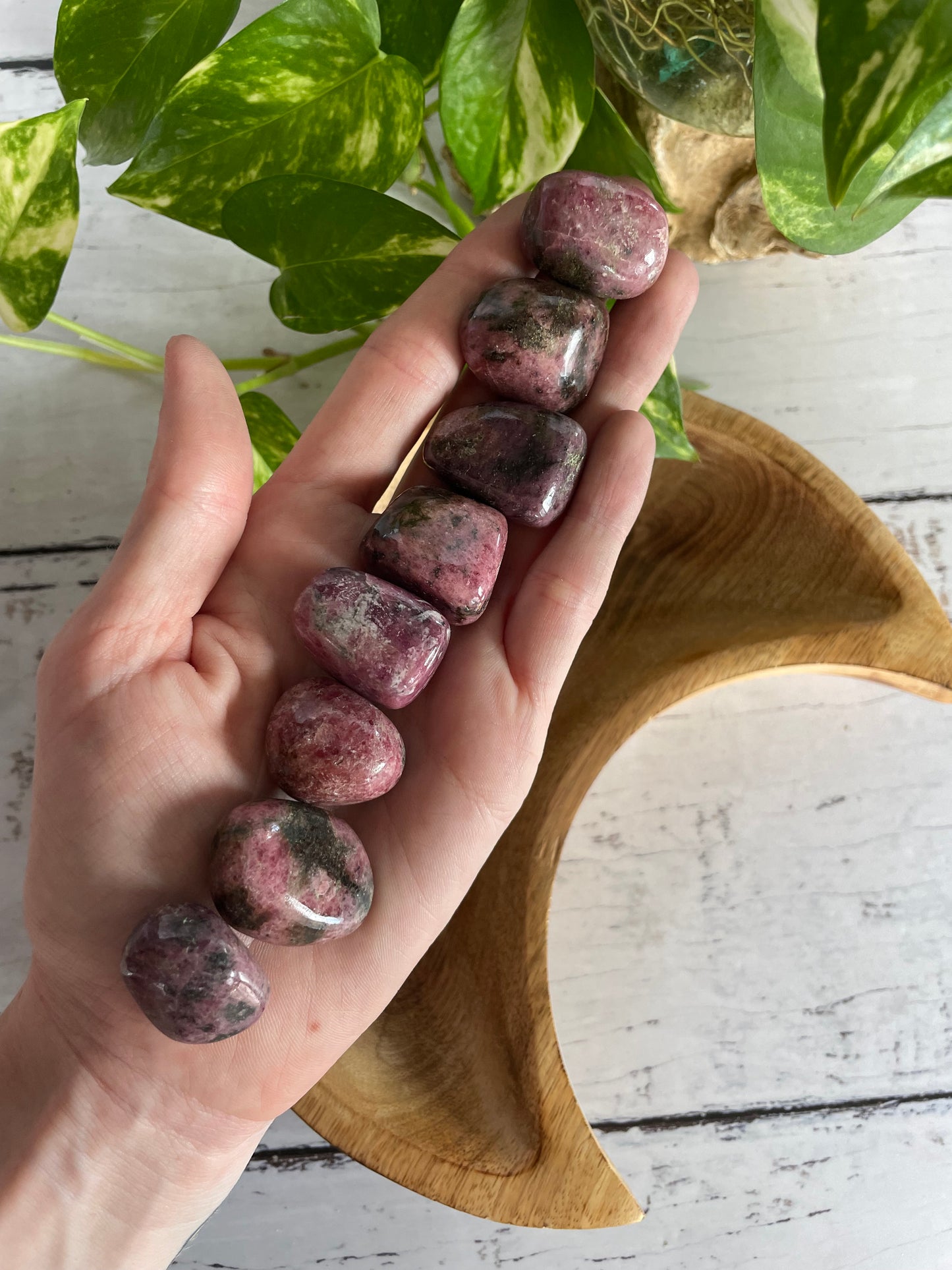 Rhodonite Dark Tumble Stones