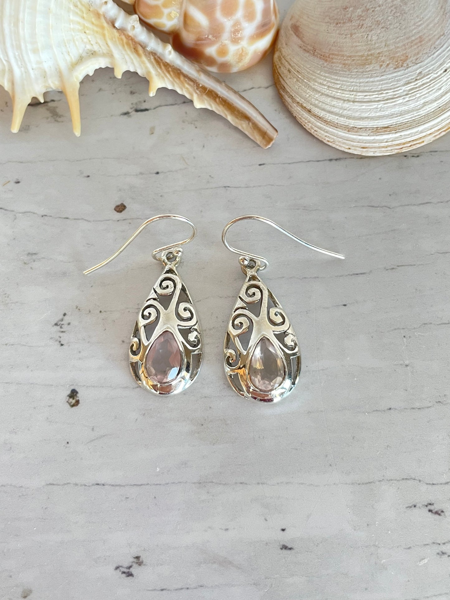 Rose Quartz Dangles