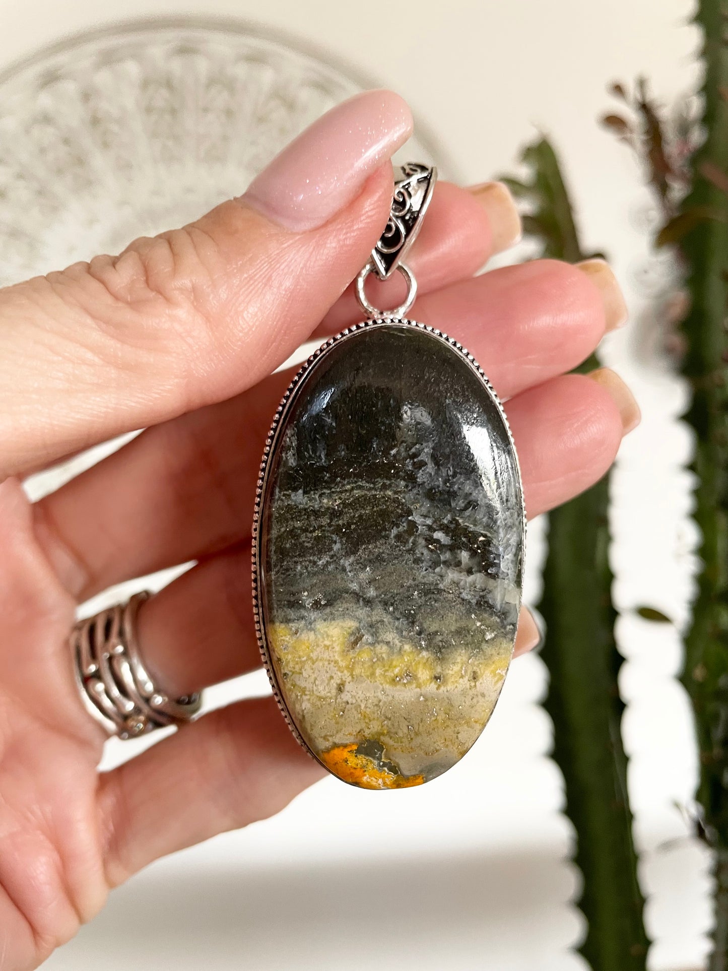 Bumble Bee Jasper pendant