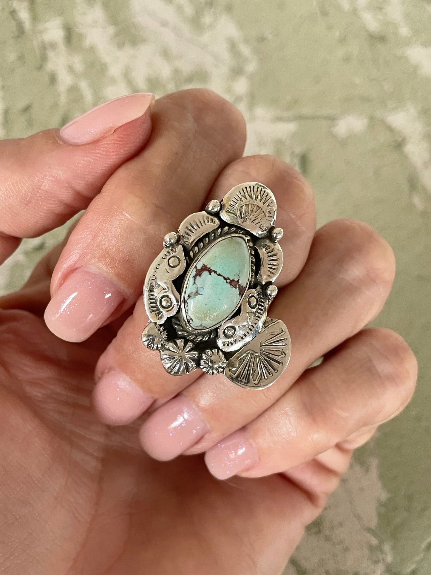 Golden Hills Navajo Ring ~ Adjustable 6-10