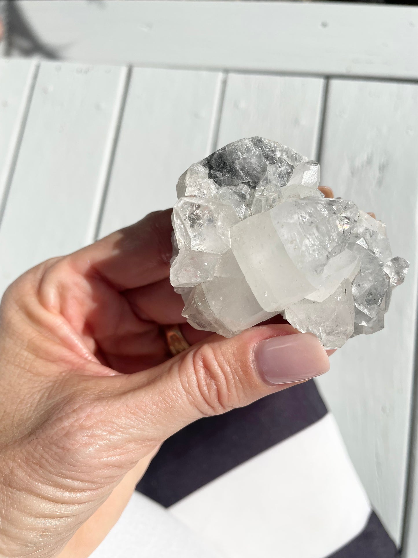 Apopyhllite Stilbite Cluster