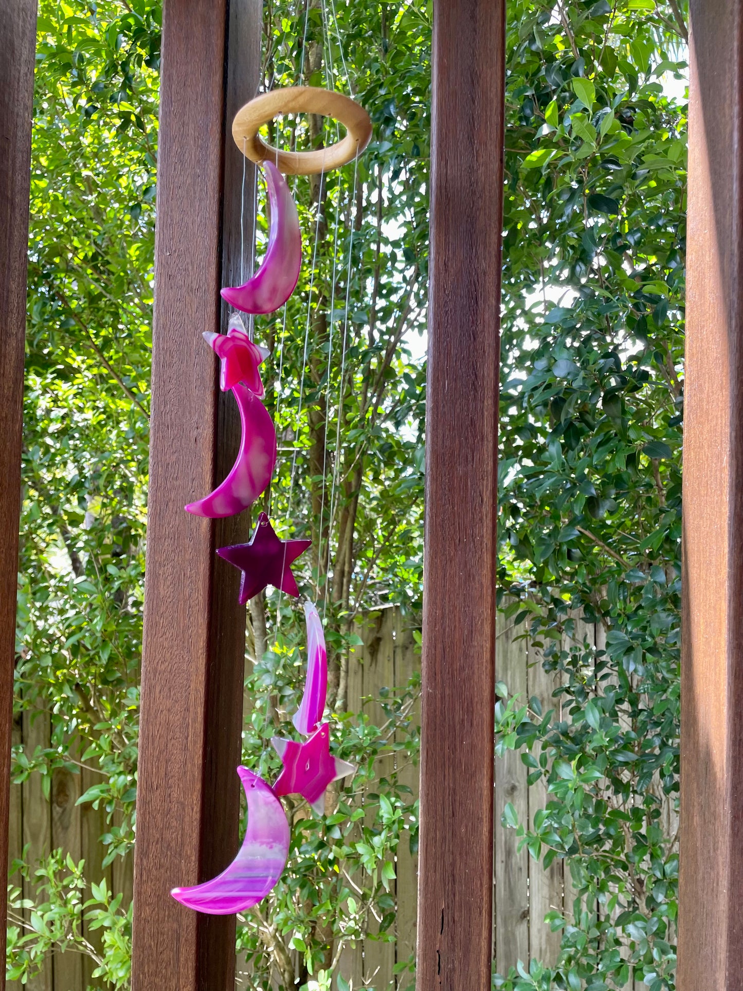 Agate Windchimes ~ Moon & Stars