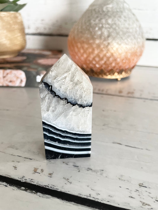 Black Agate Obelisk