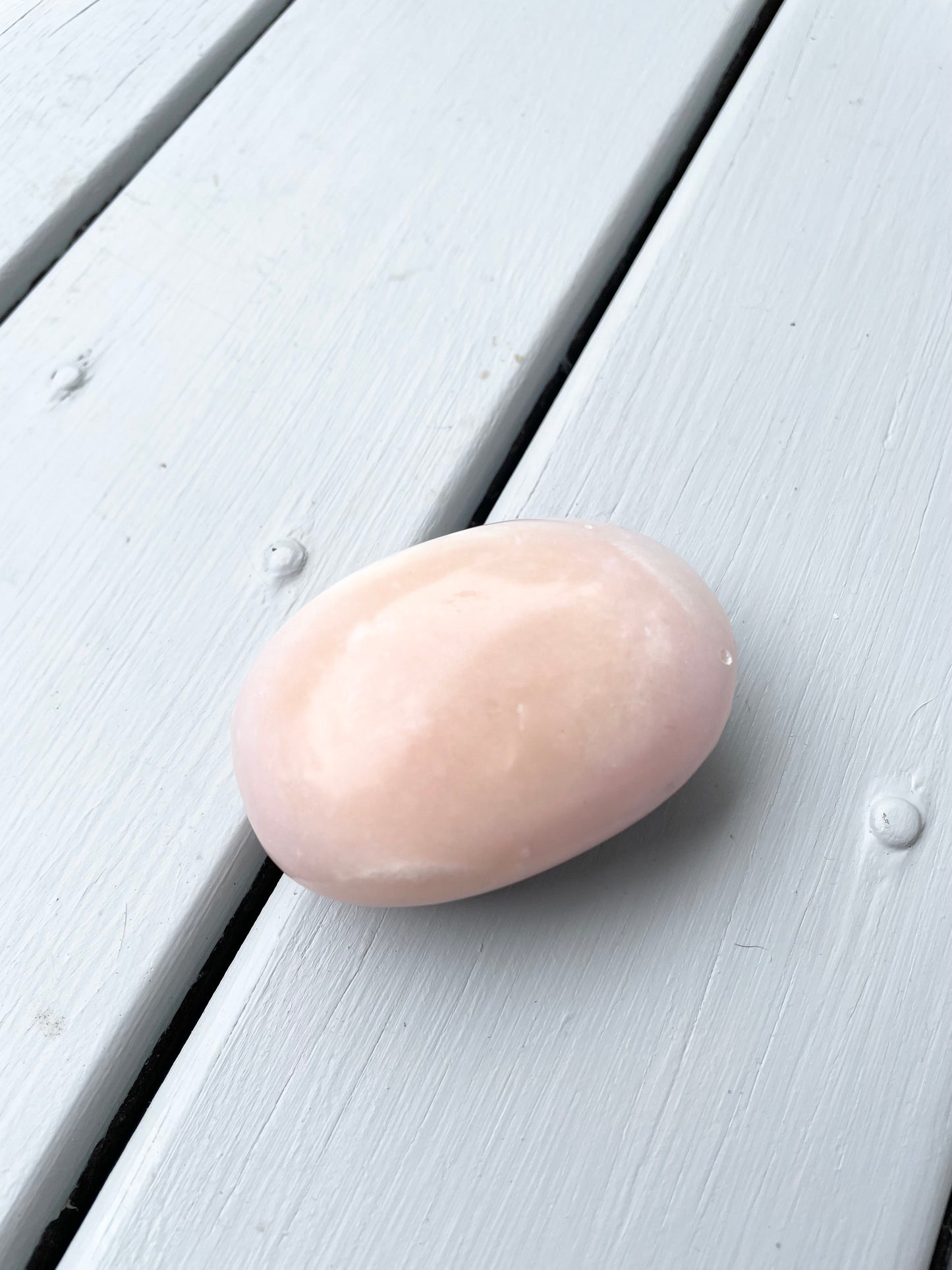 Pink Opal Pillow /Palm Stone