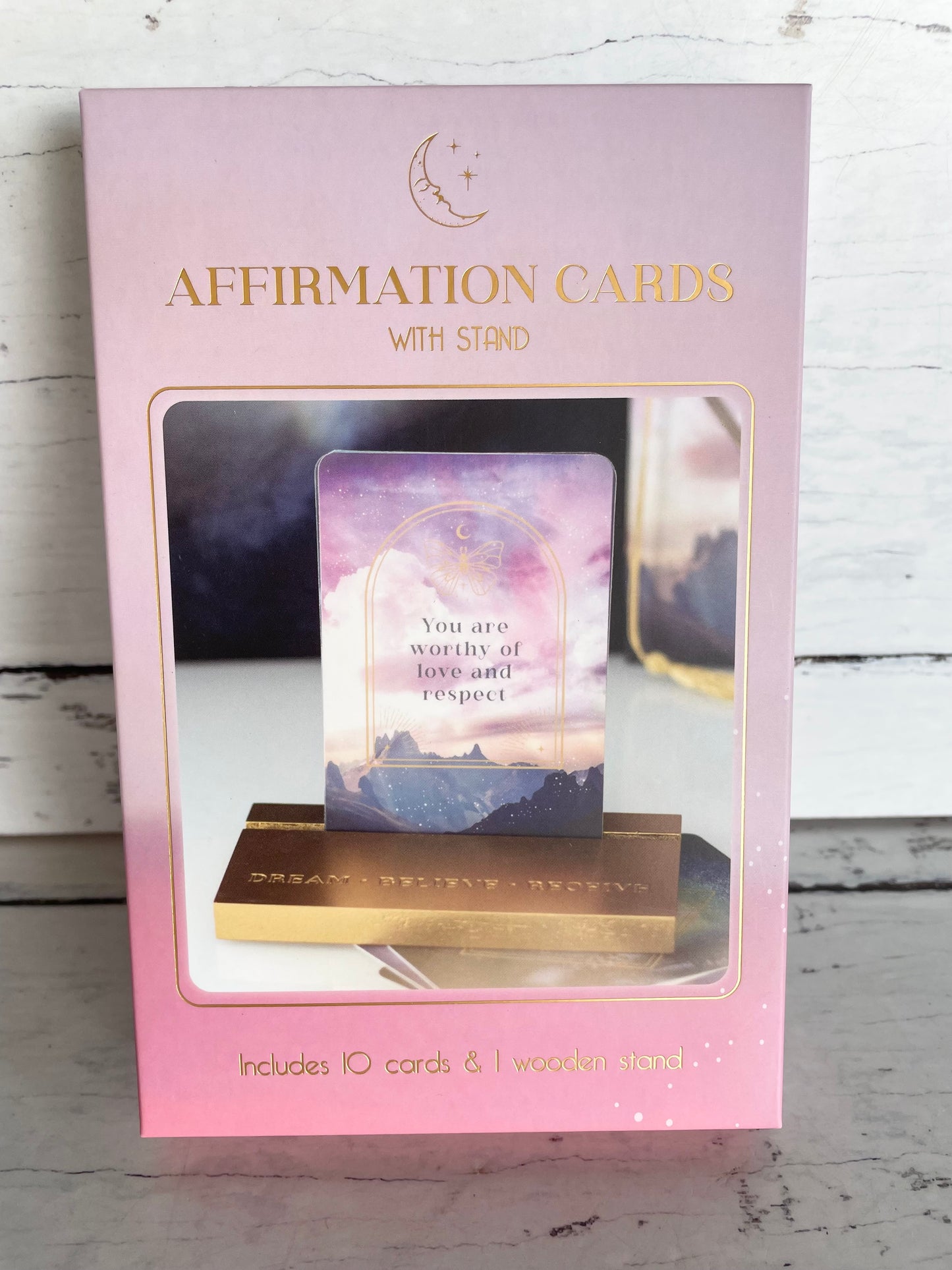 Ethereal Affirmation Cards with Stand