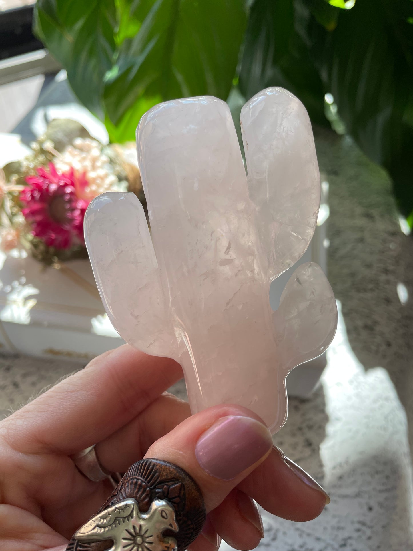 Rose Quartz Cactus