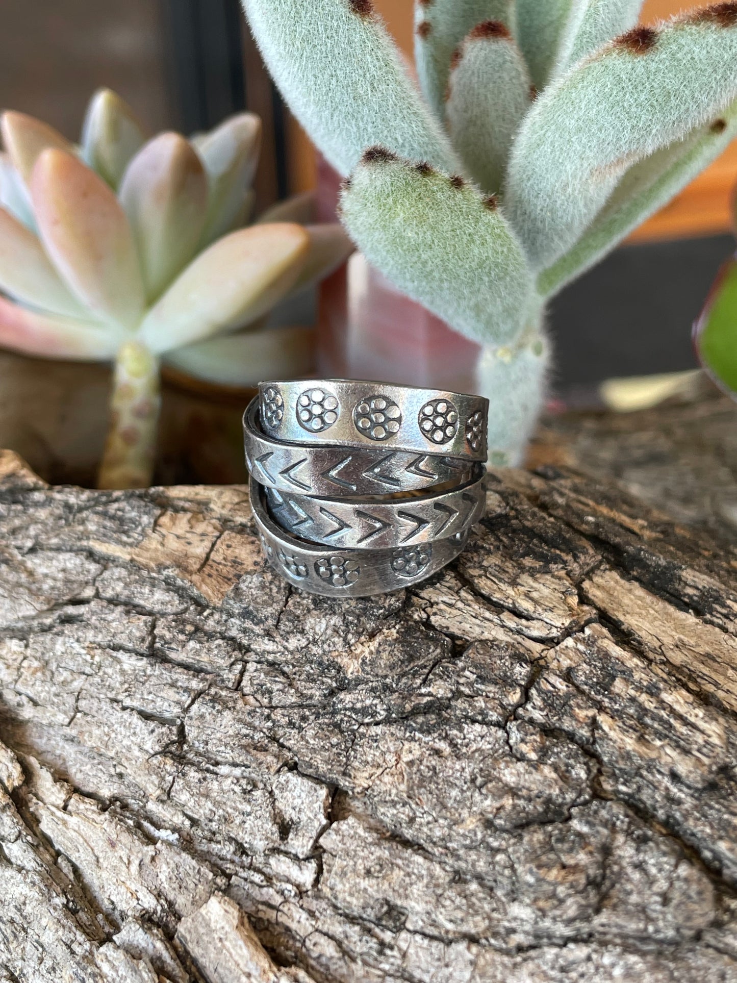 Bohemian Silver Fixed Ring