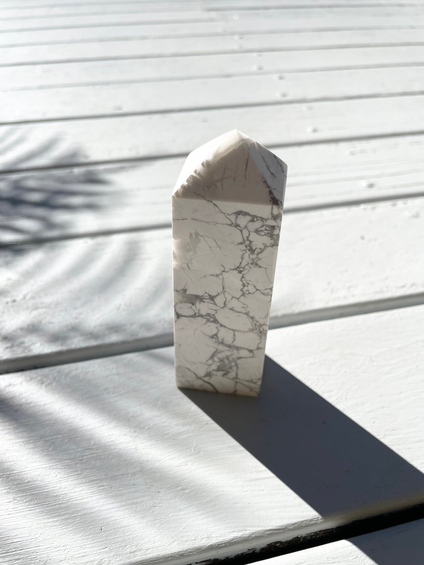 White Howlite Obelisk