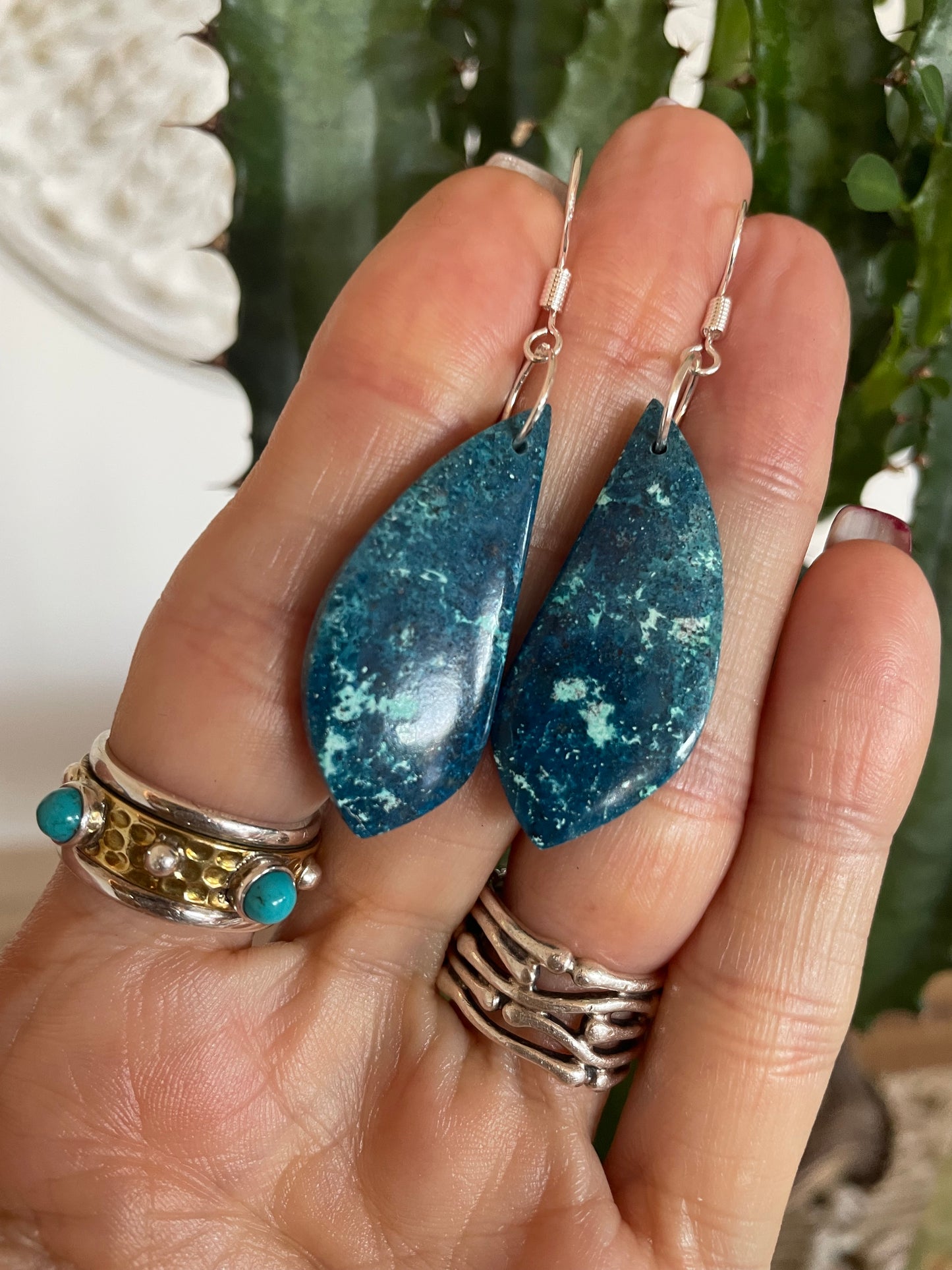 Shattuckite Dangles ~ SweetGrass Studio