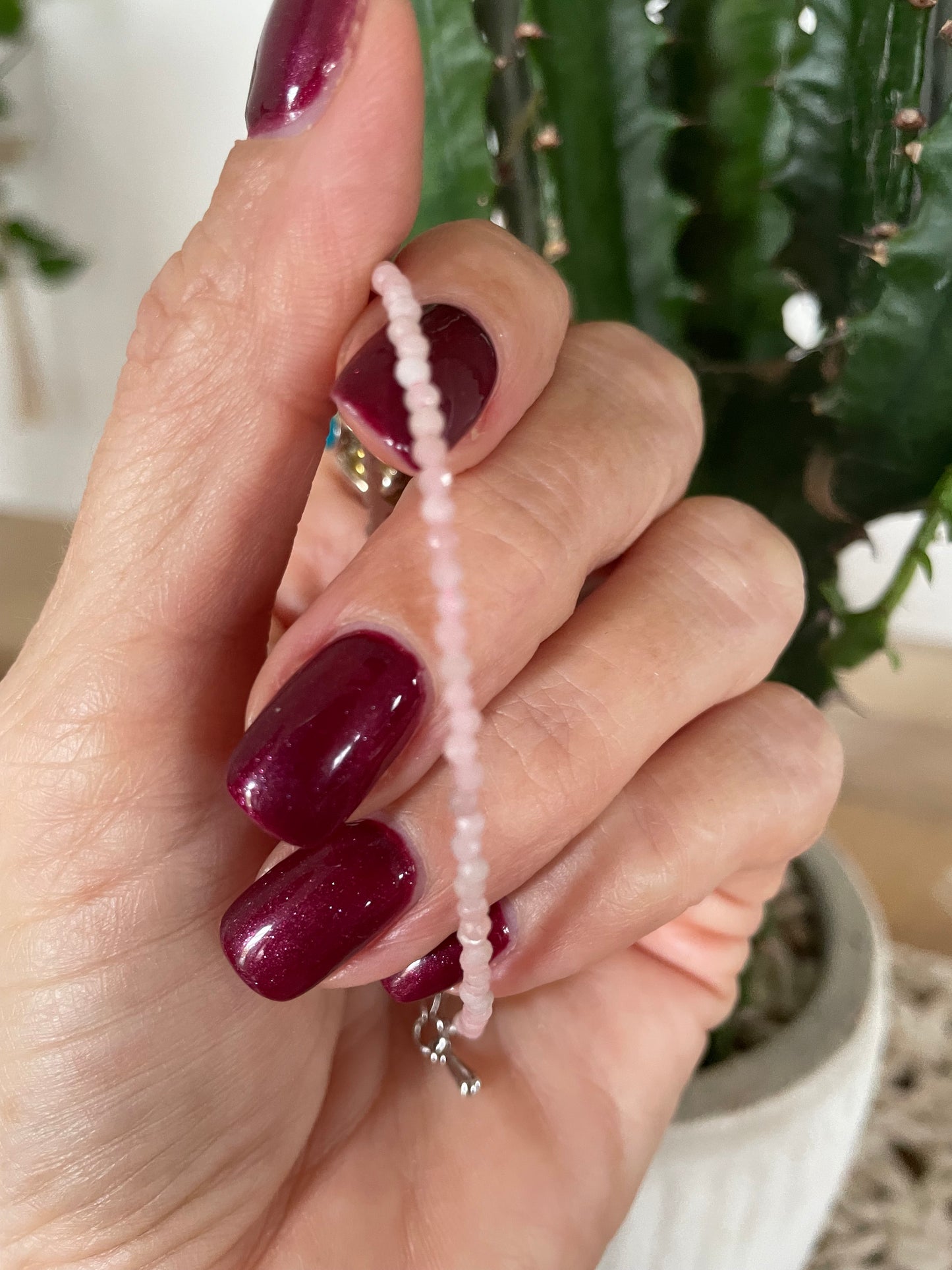 Faceted Bracelet ~ Pink Opal