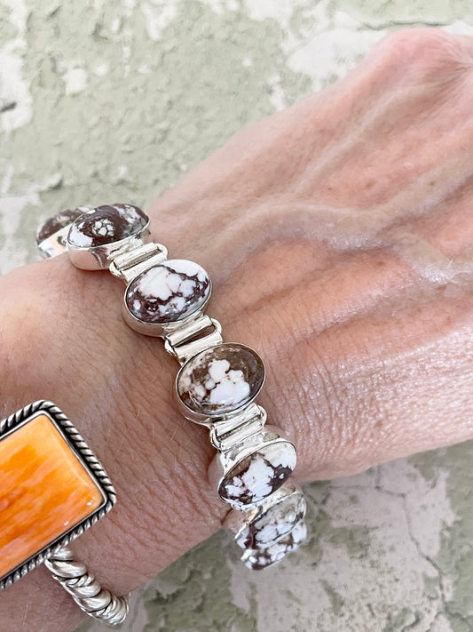 Wild Horse Magnesite Adjustable Bracelet