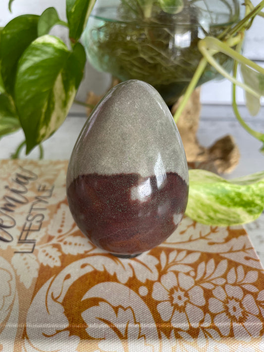 Shiva Narmada Egg includes Hematite Holder