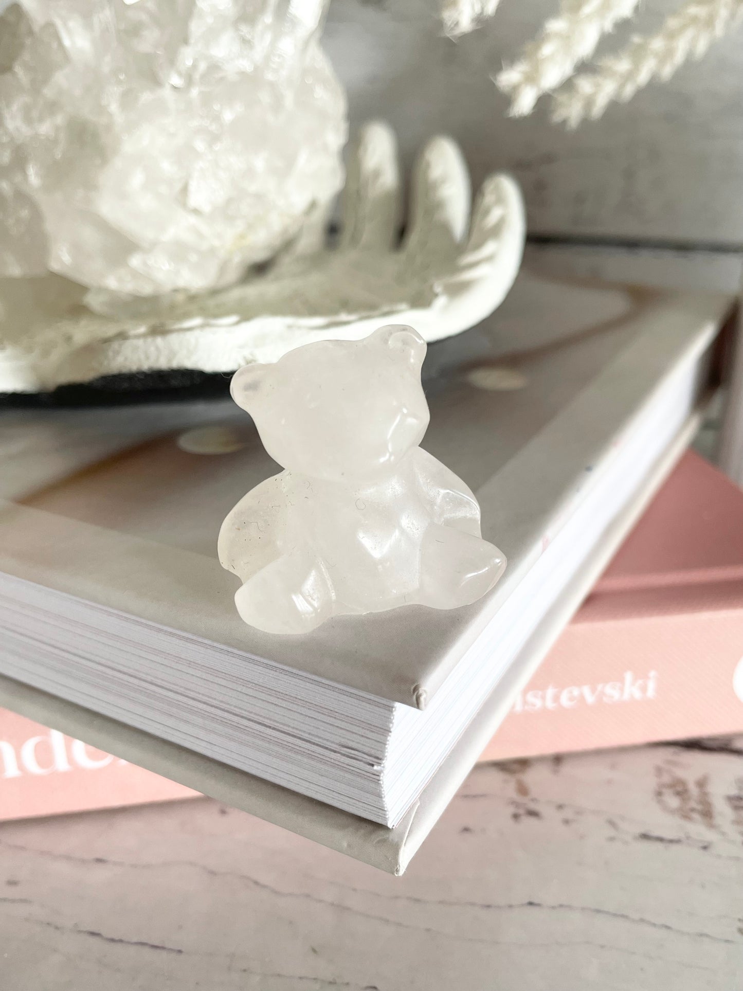 Teddy Bear ~ Clear Quartz