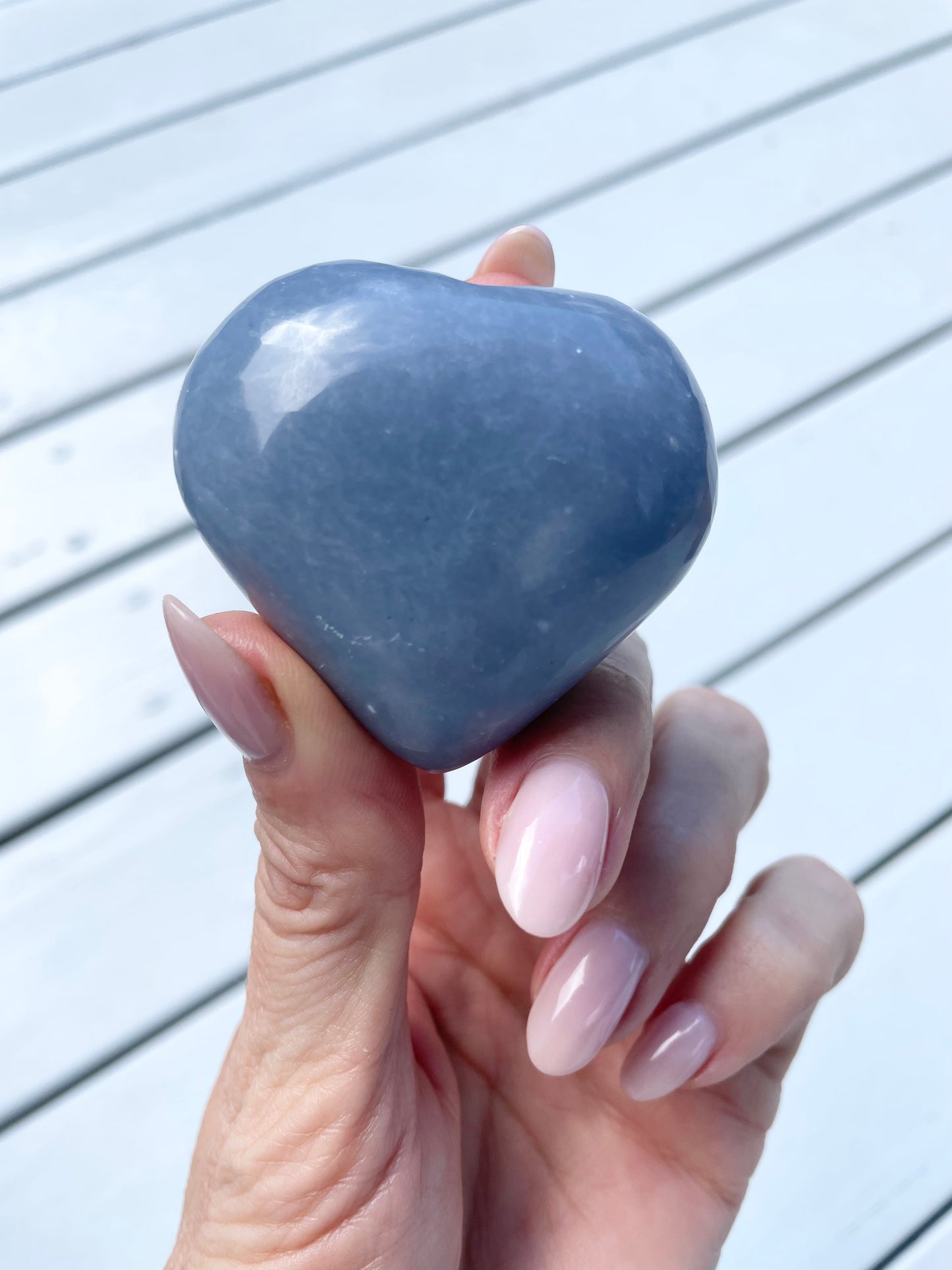 Angelite Heart