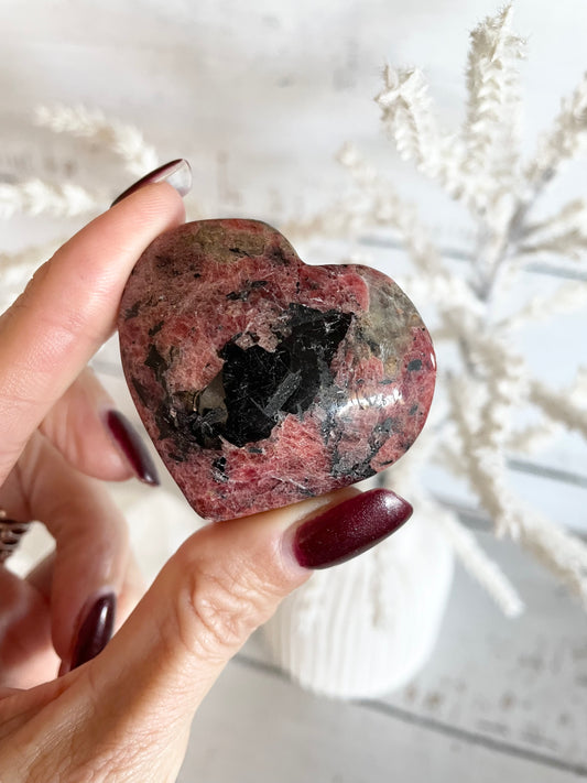 Rhodonite Heart