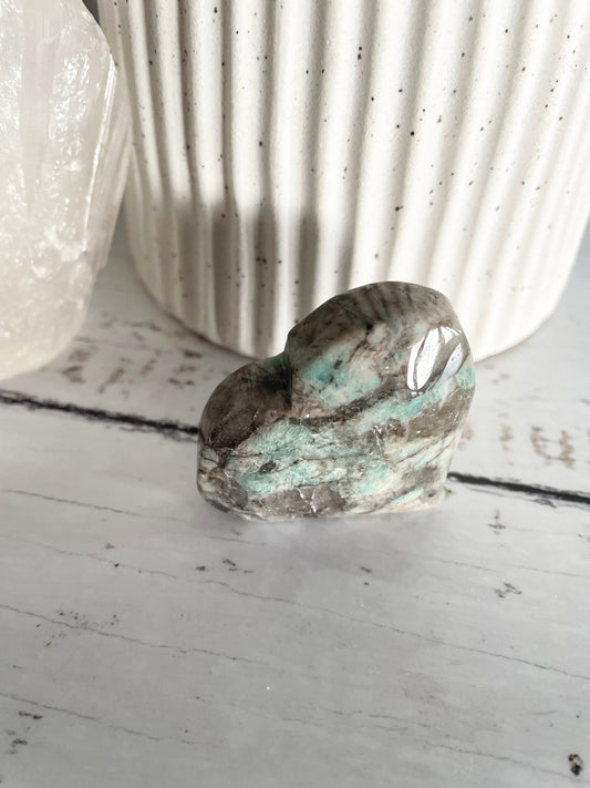 Amazonite Heart